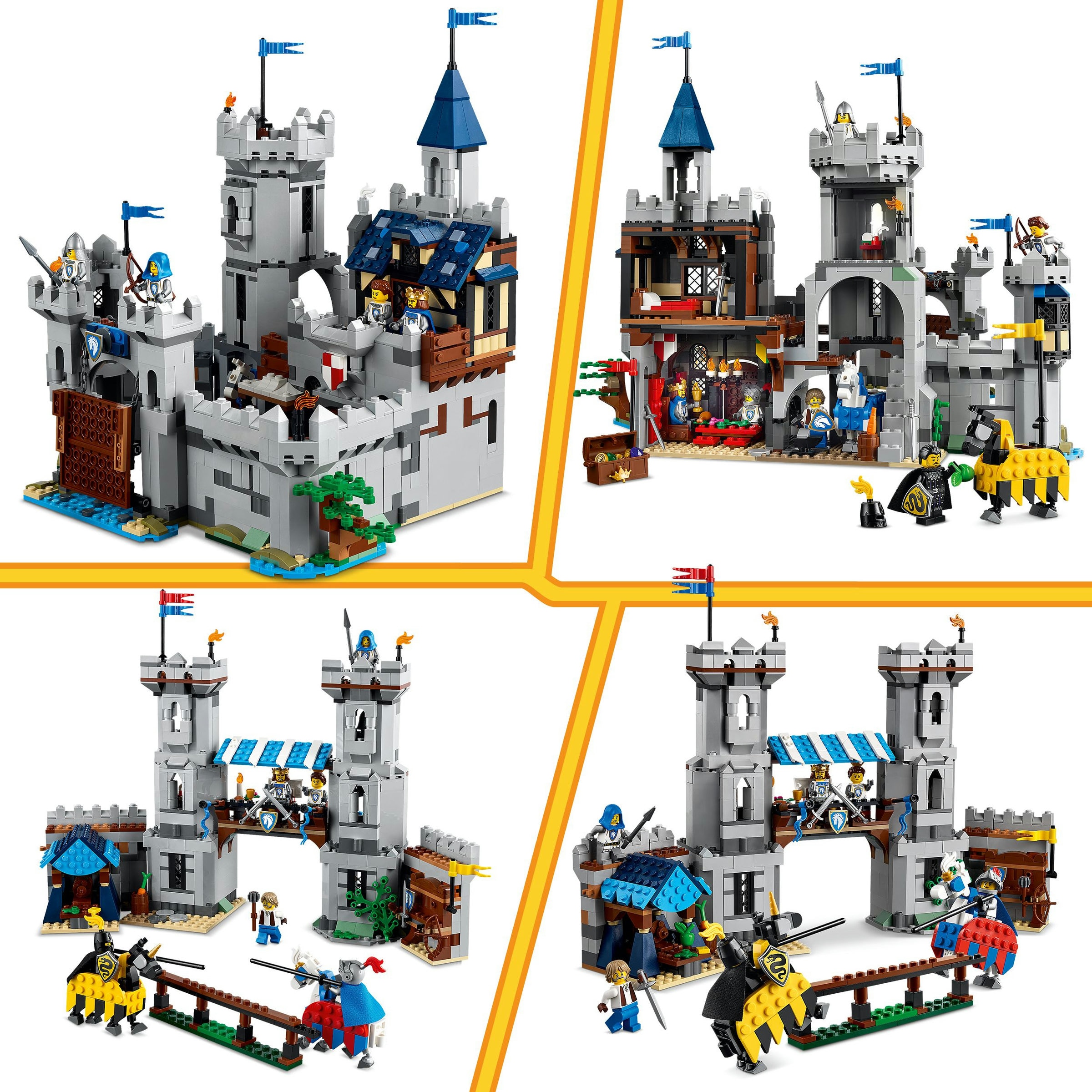 Castelo Medieval com Cavaleiro e Cavalo Lego Creator 5