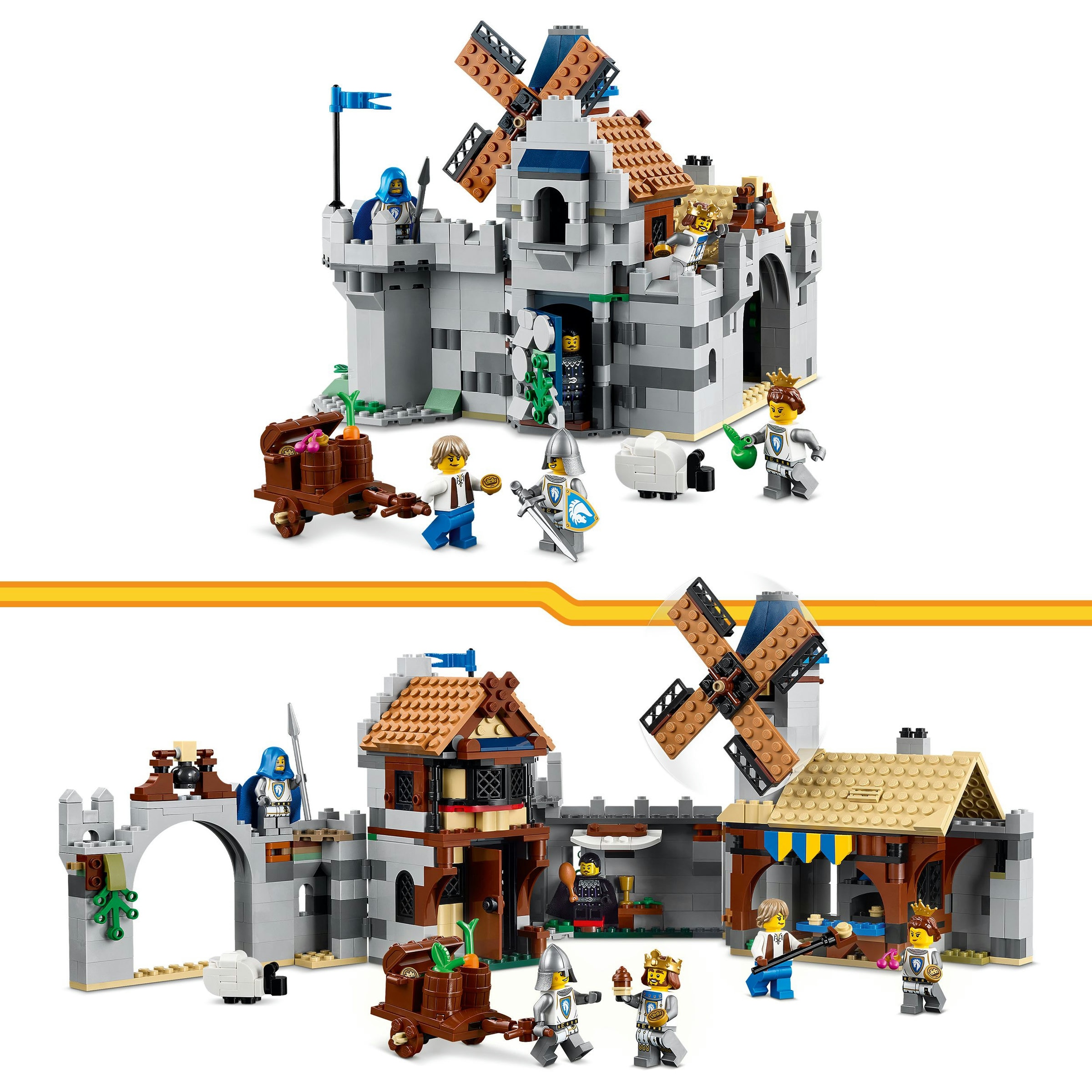 Castelo Medieval com Cavaleiro e Cavalo Lego Creator 6
