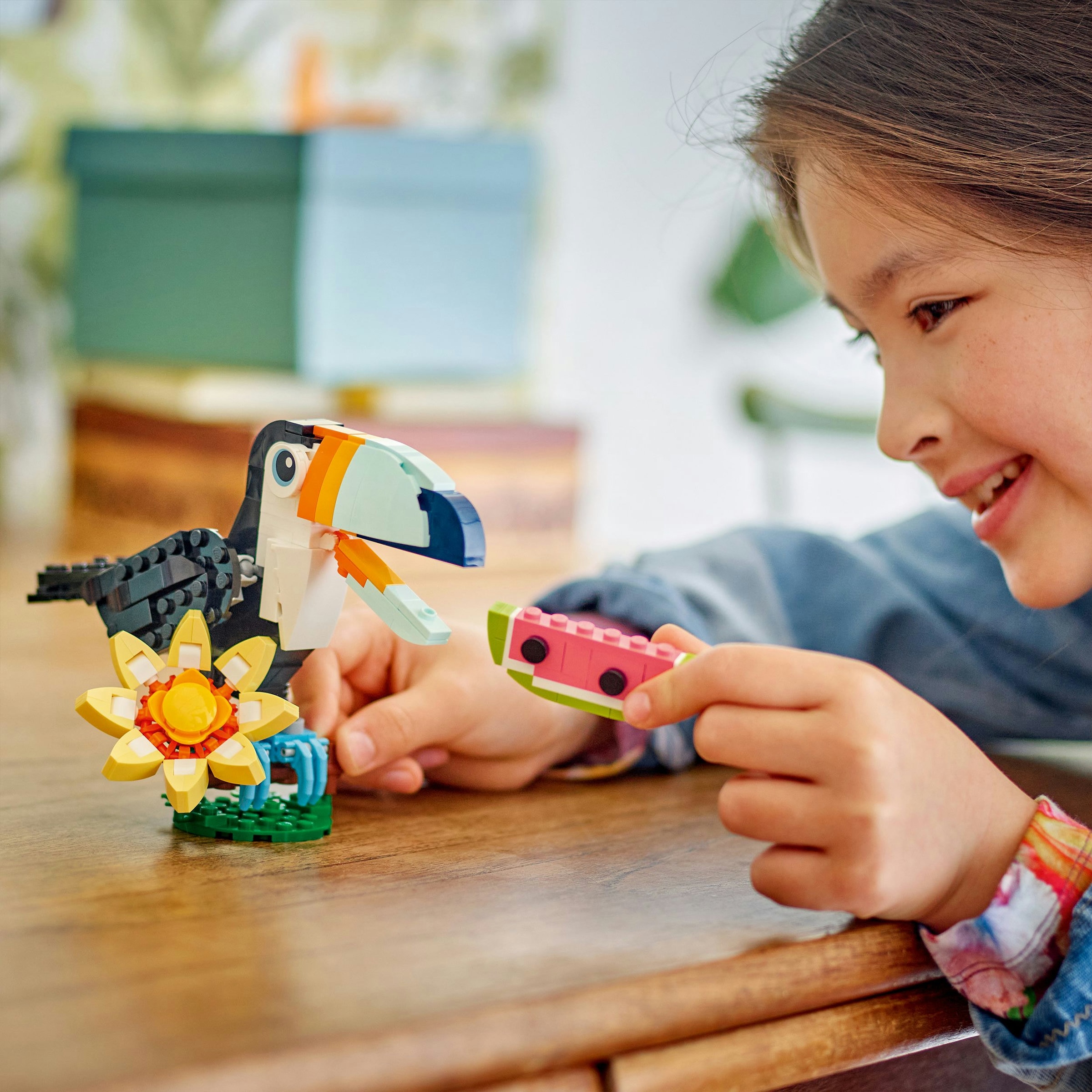 Animais Selvagens: Tucano Tropical Lego Creator 3