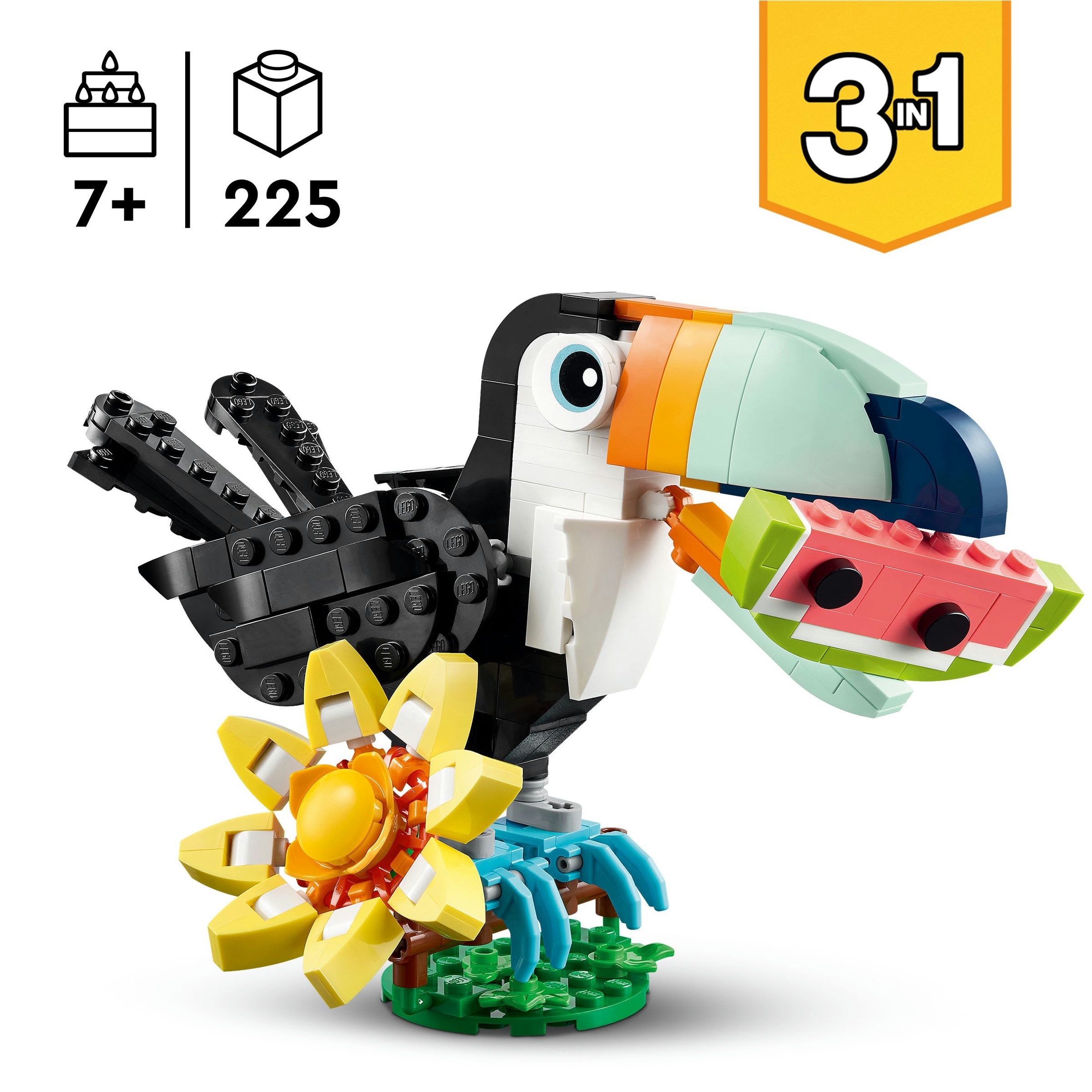 Animais Selvagens: Tucano Tropical Lego Creator 4