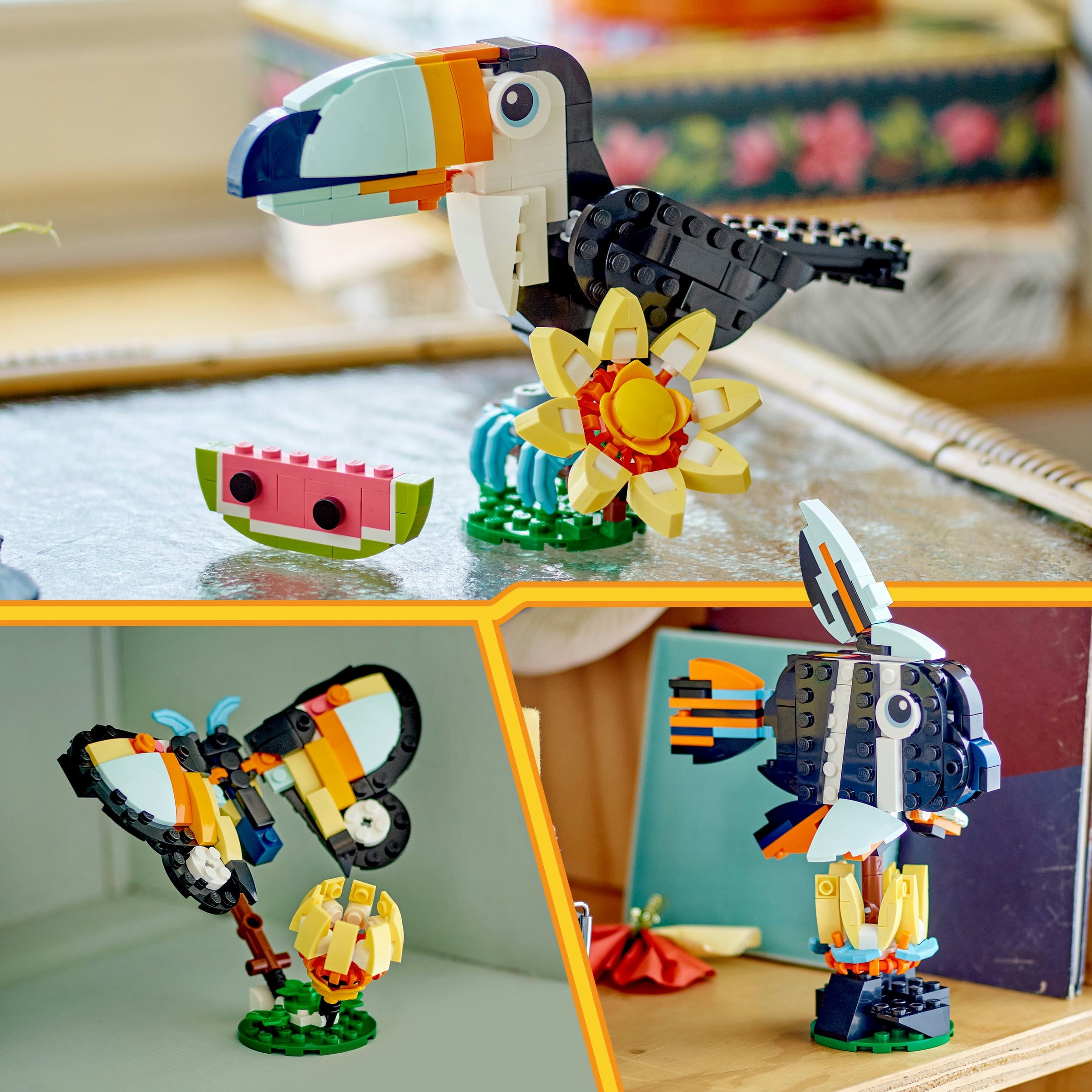 Animais Selvagens: Tucano Tropical Lego Creator 7