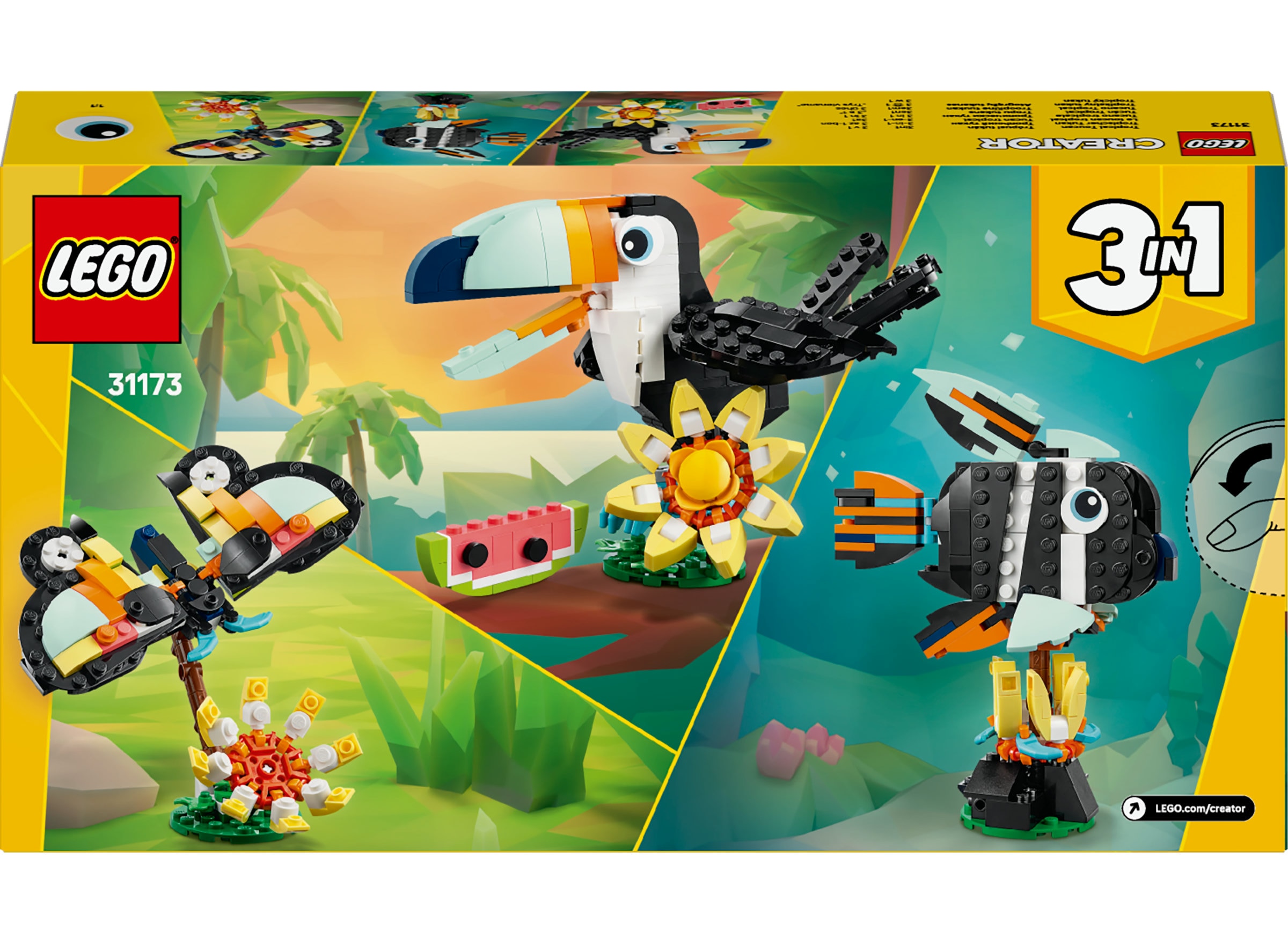 Juego de construcción Fauna Salvaje: Tucán Tropical LEGO Creator