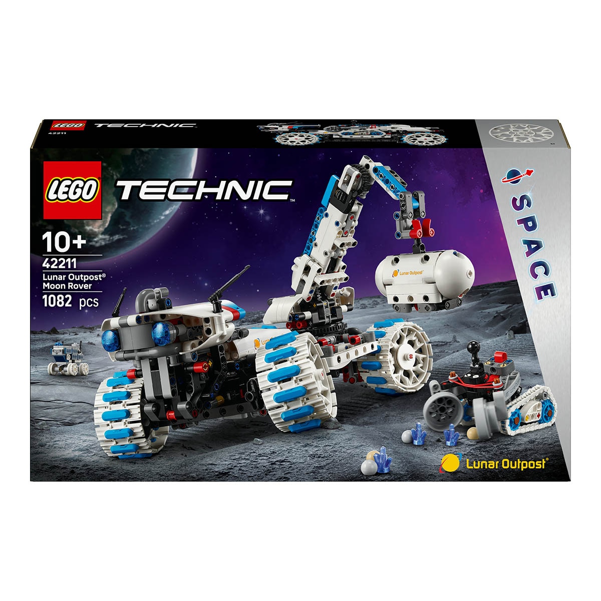 Juego de construcción Vehículo Espacial Lunar Outpost: Róver Lunar LEGO Technic - 42211 1