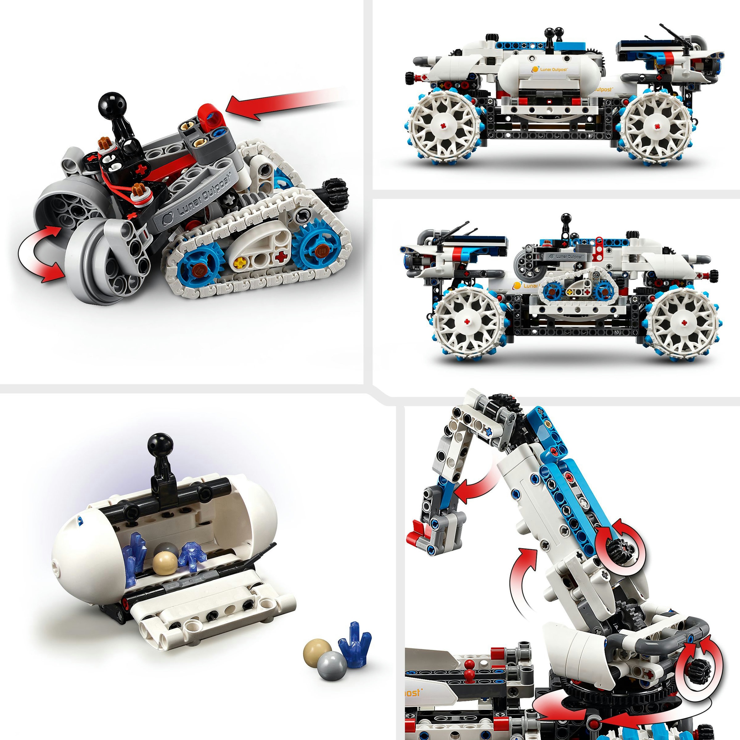 Juego de construcción Vehículo Espacial Lunar Outpost: Róver Lunar LEGO Technic - 42211 6