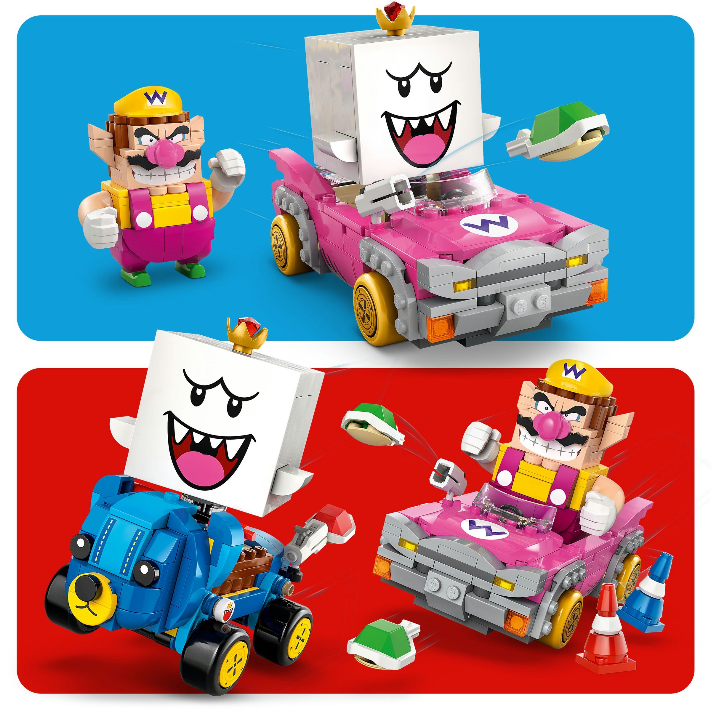 Juego de construcción Mario Kart Wario y Rey Boo LEGO Super Mario - 72038 6