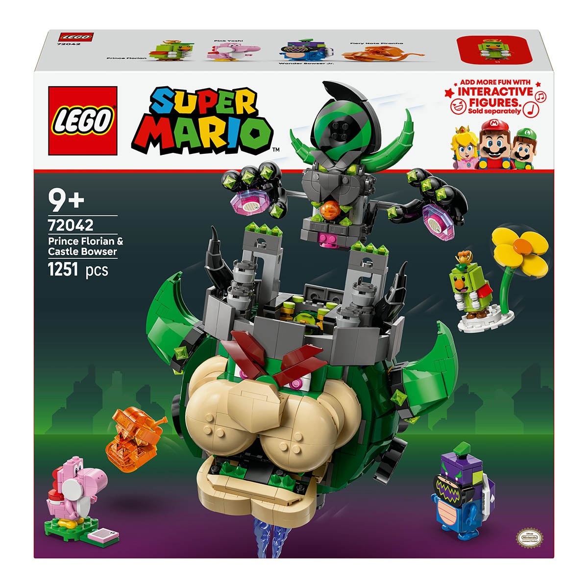 LEGO – Juego de construcción Príncipe Florian y Bowser Castillo LEGO Super Mario.