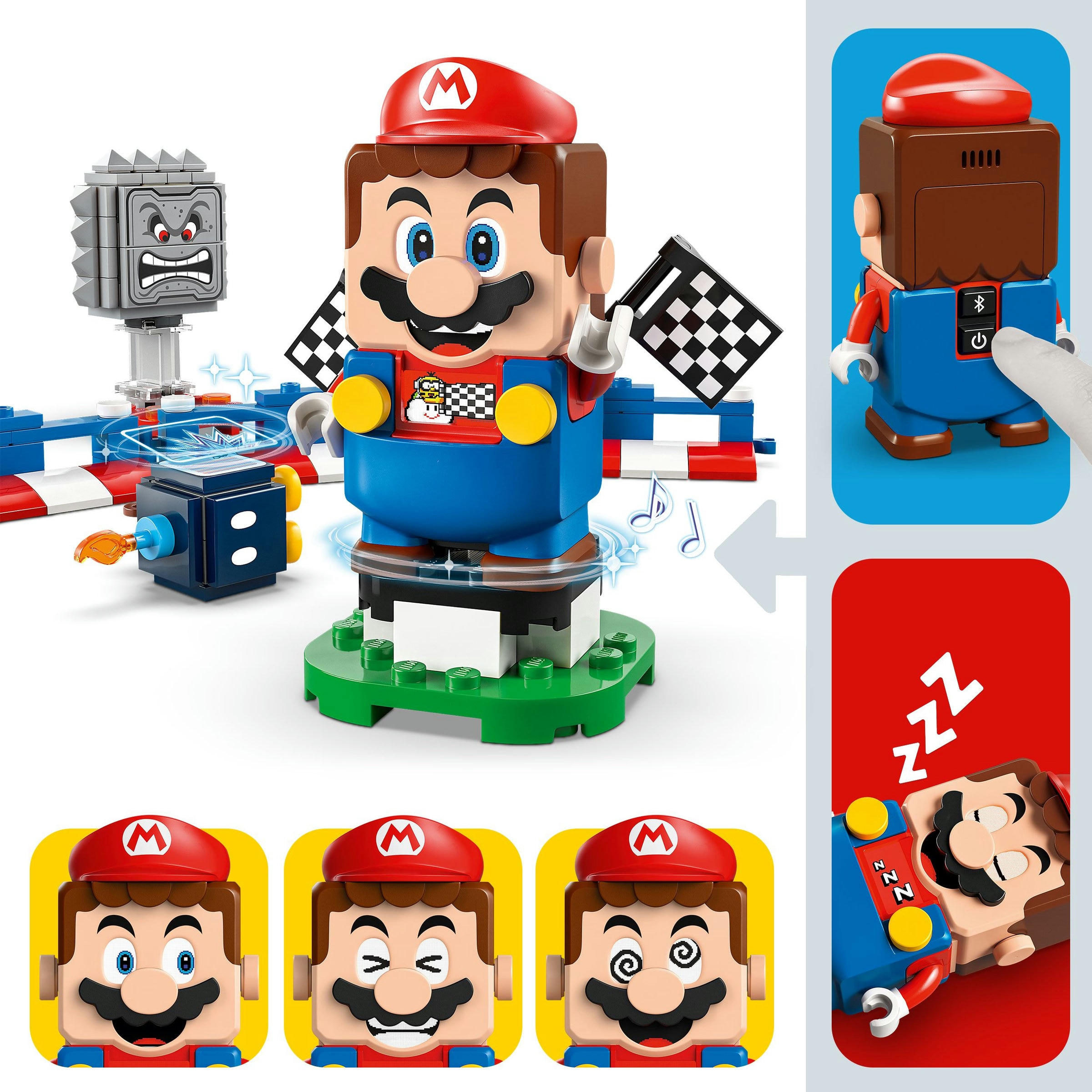 Juego de construcción Mario Kart Mario interactivo y Kart estándar LEGO Super Mario - 72043 5