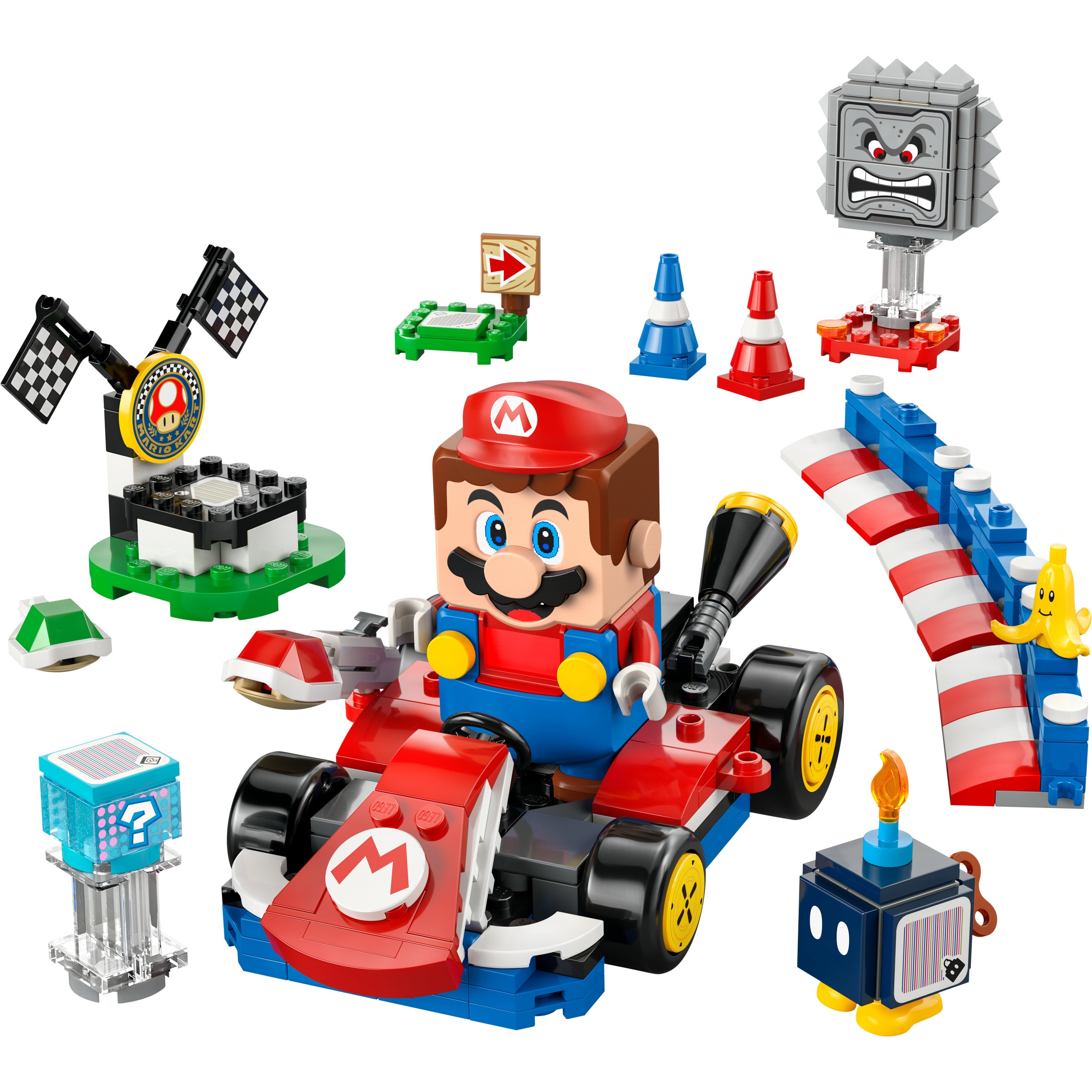 Juego de construcción Mario Kart Mario interactivo y Kart estándar LEGO Super Mario - 72043 8