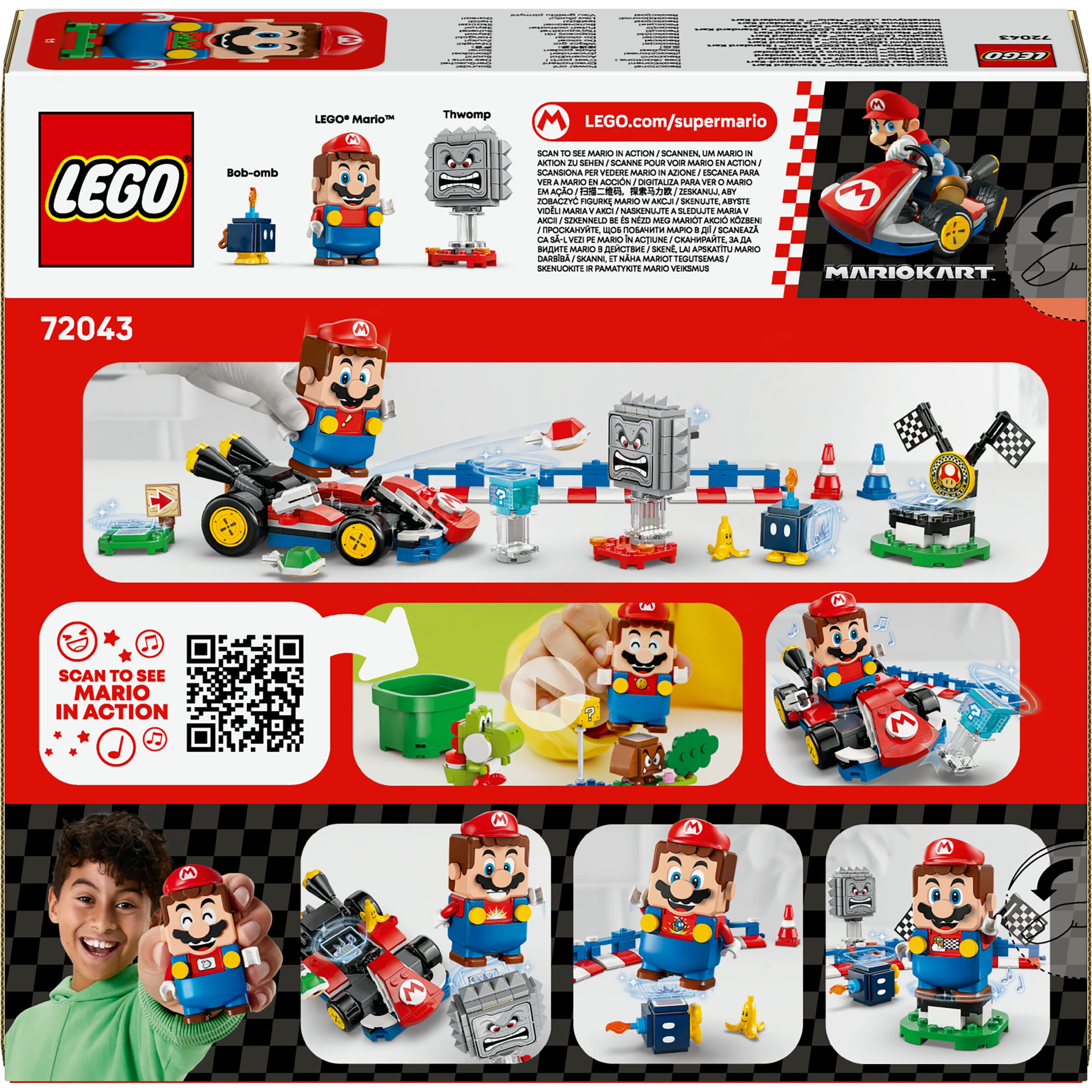 Juego de construcción Mario Kart Mario interactivo y Kart estándar LEGO Super Mario - 72043 9