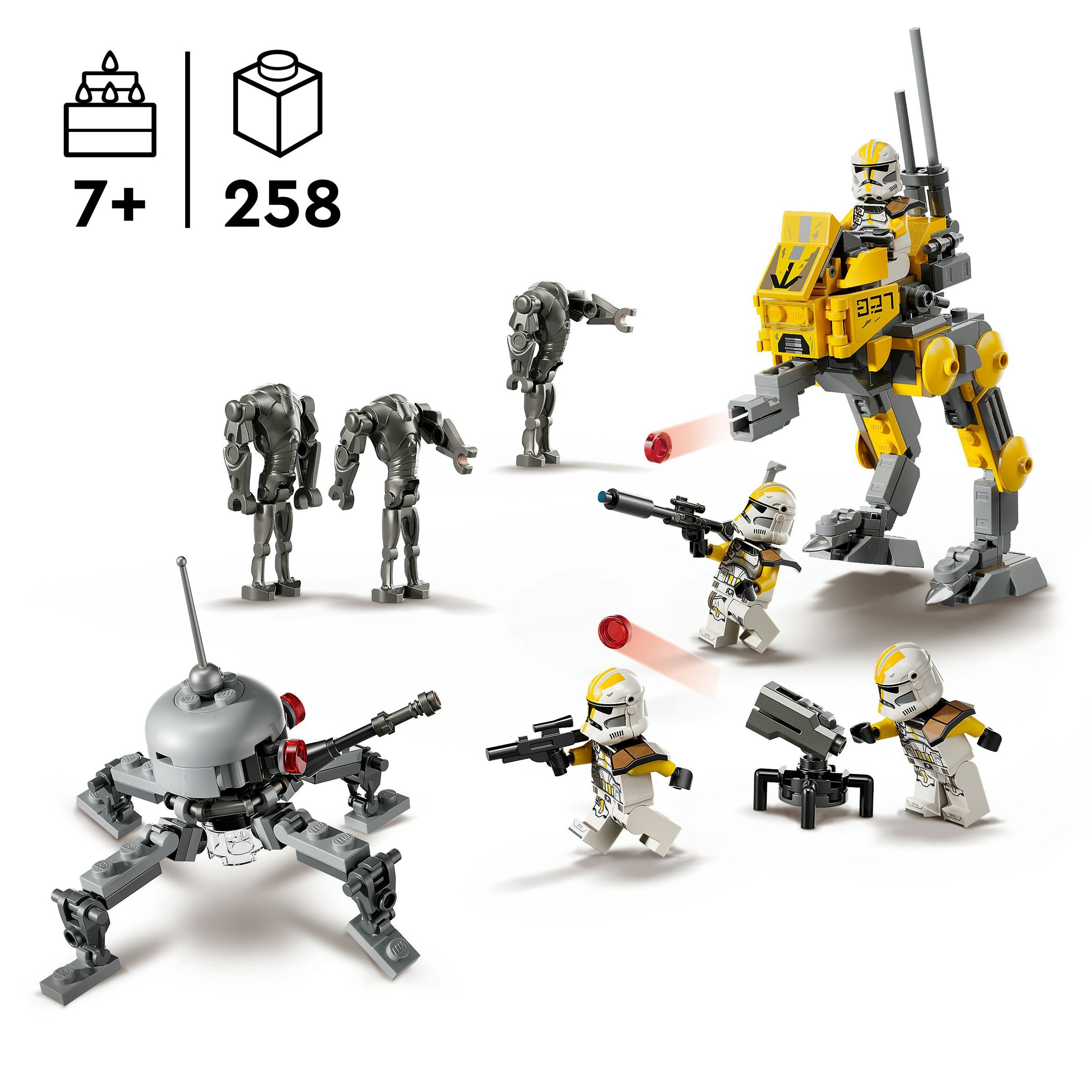 Juego de construcción Pack de Combate: Soldados Clon del 327 Cuerpo Estelar LEGO Star Wars - 75431 4