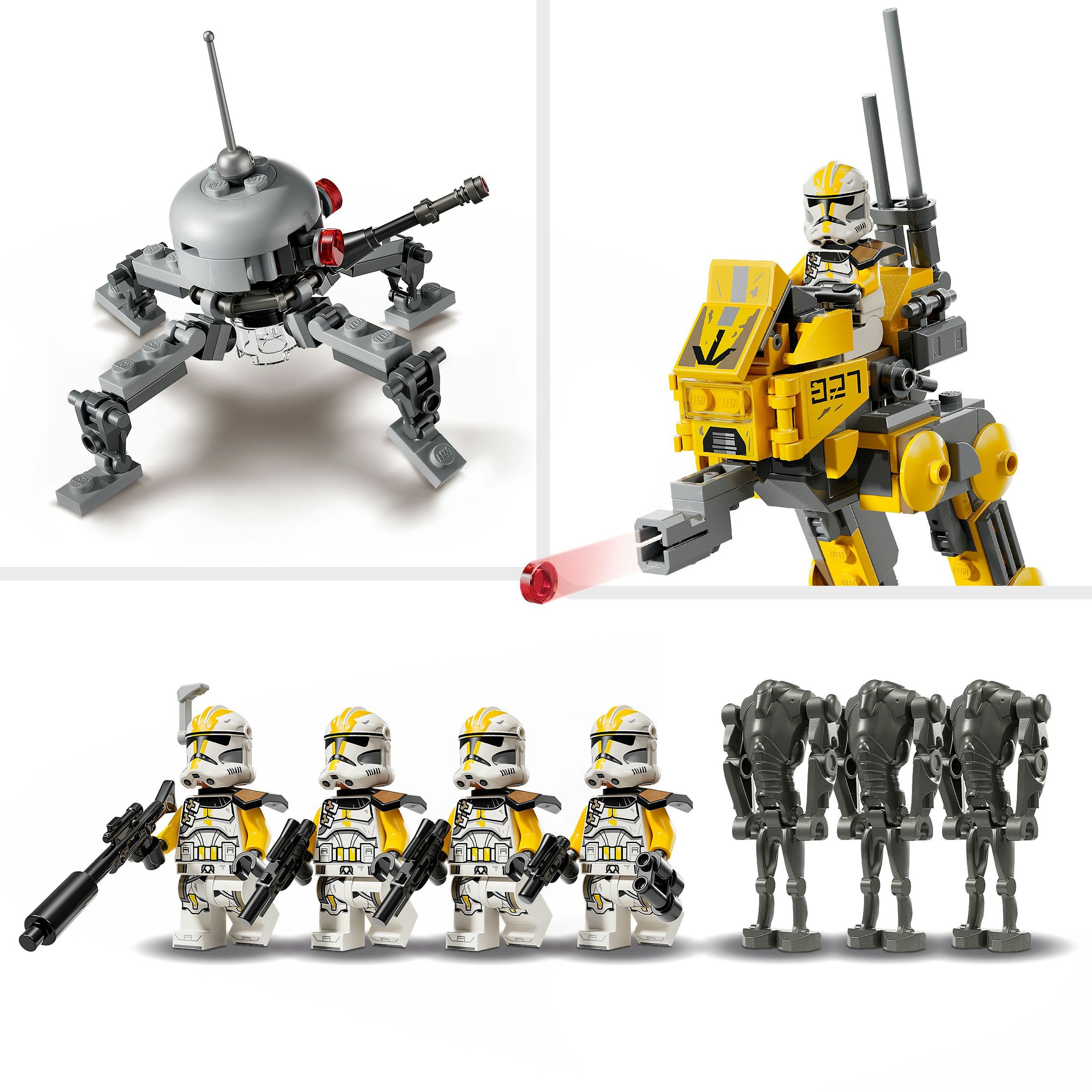 Juego de construcción Pack de Combate: Soldados Clon del 327 Cuerpo Estelar LEGO Star Wars - 75431 6