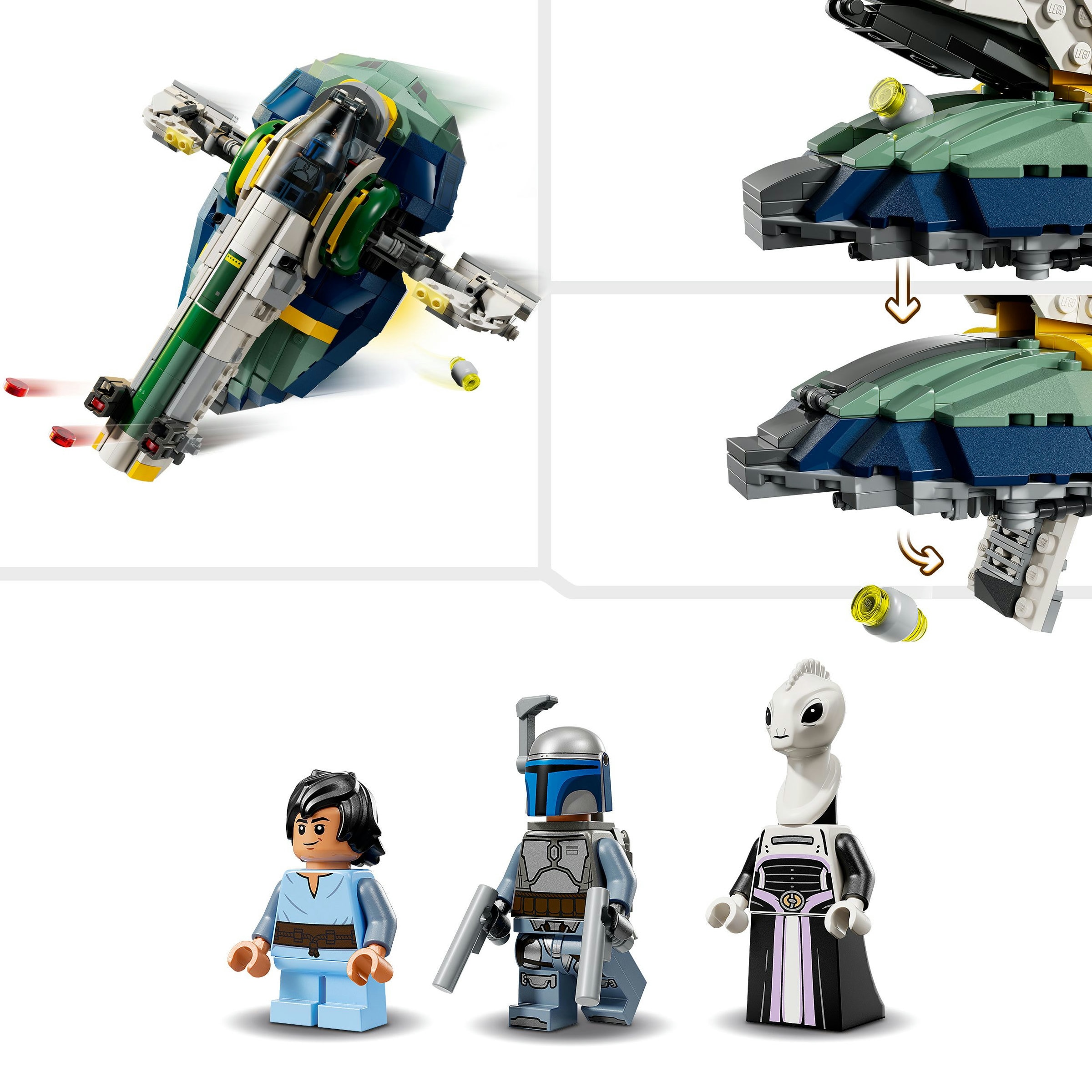 Juego de construcción Nave Estelar de Jango Fett Disney Star Wars LEGO - 75433 6