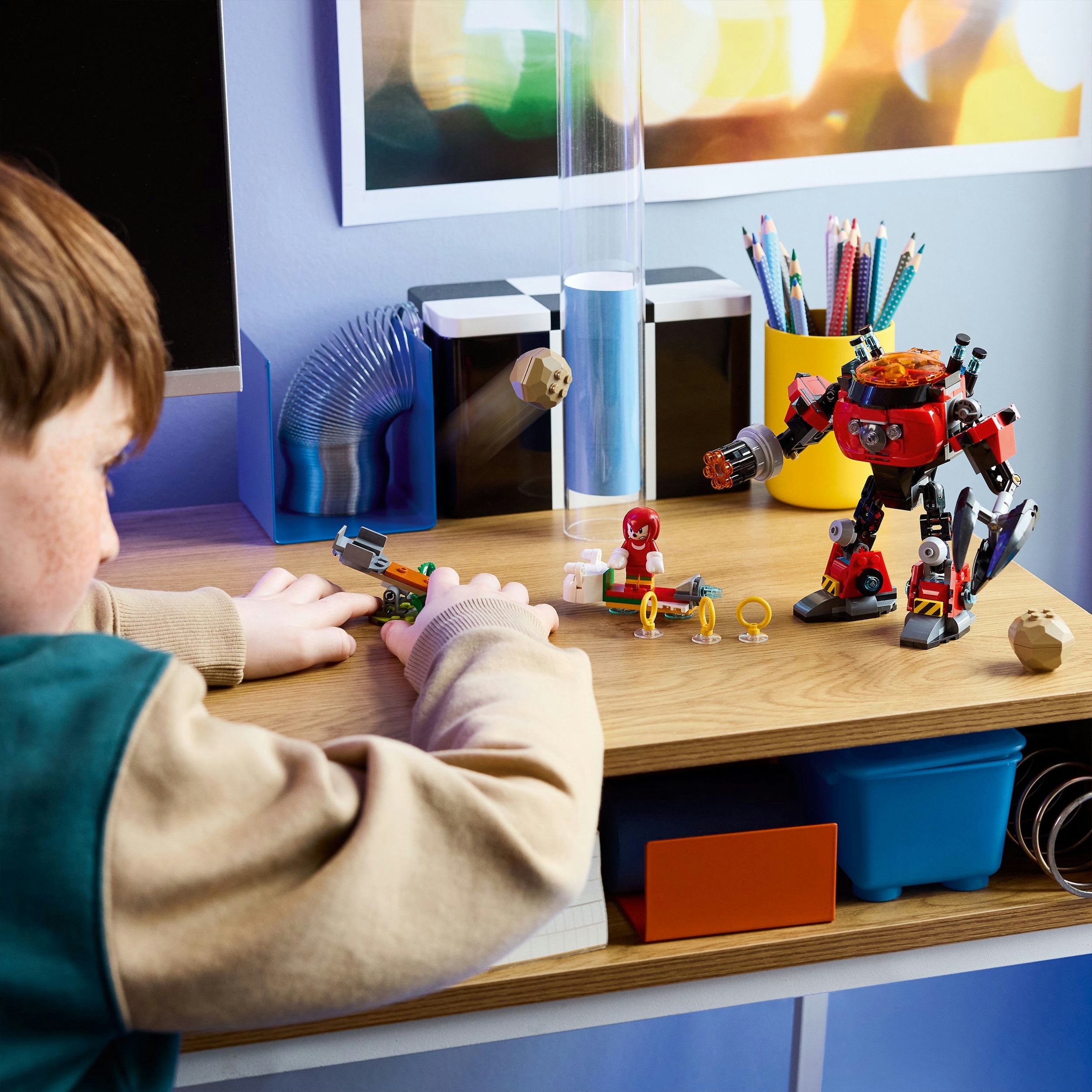 Juego de construcción Knuckles vs. Meca Egg Crusher del Dr. Eggman LEGO Sonic - 77005 3