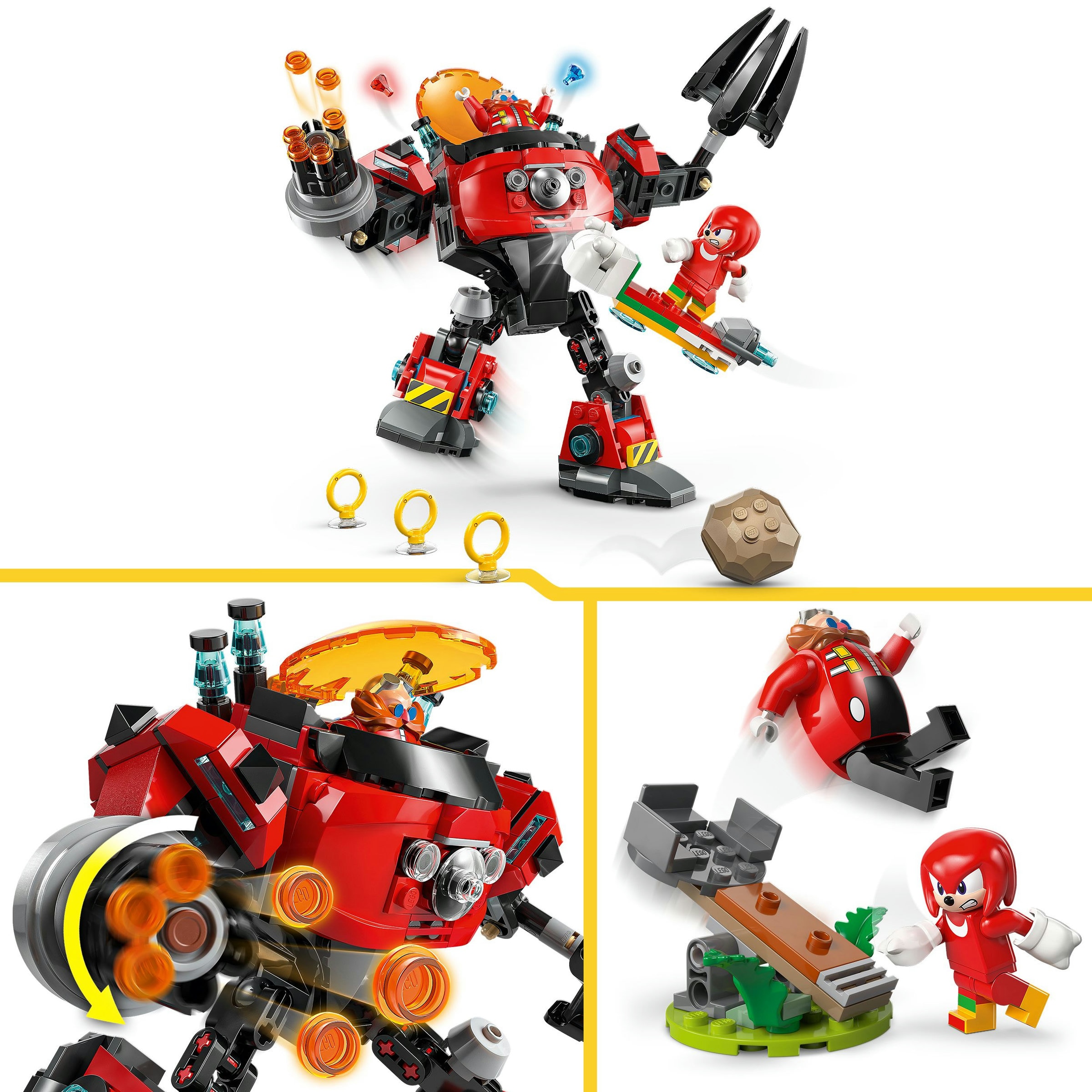 Juego de construcción Knuckles vs. Meca Egg Crusher del Dr. Eggman LEGO Sonic - 77005 5