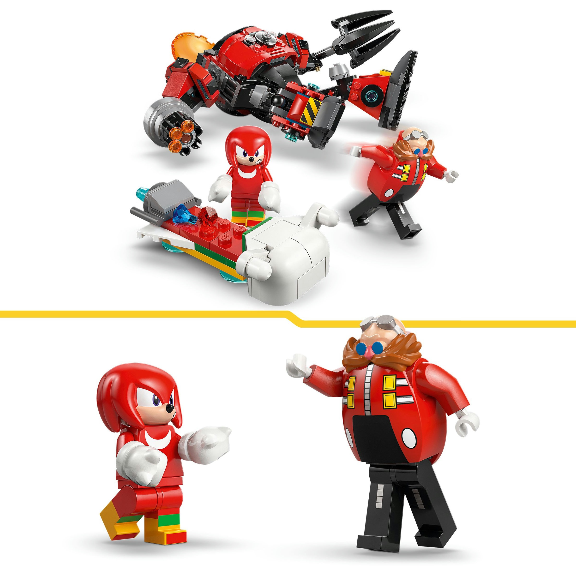 Juego de construcción Knuckles vs. Meca Egg Crusher del Dr. Eggman LEGO Sonic - 77005 6