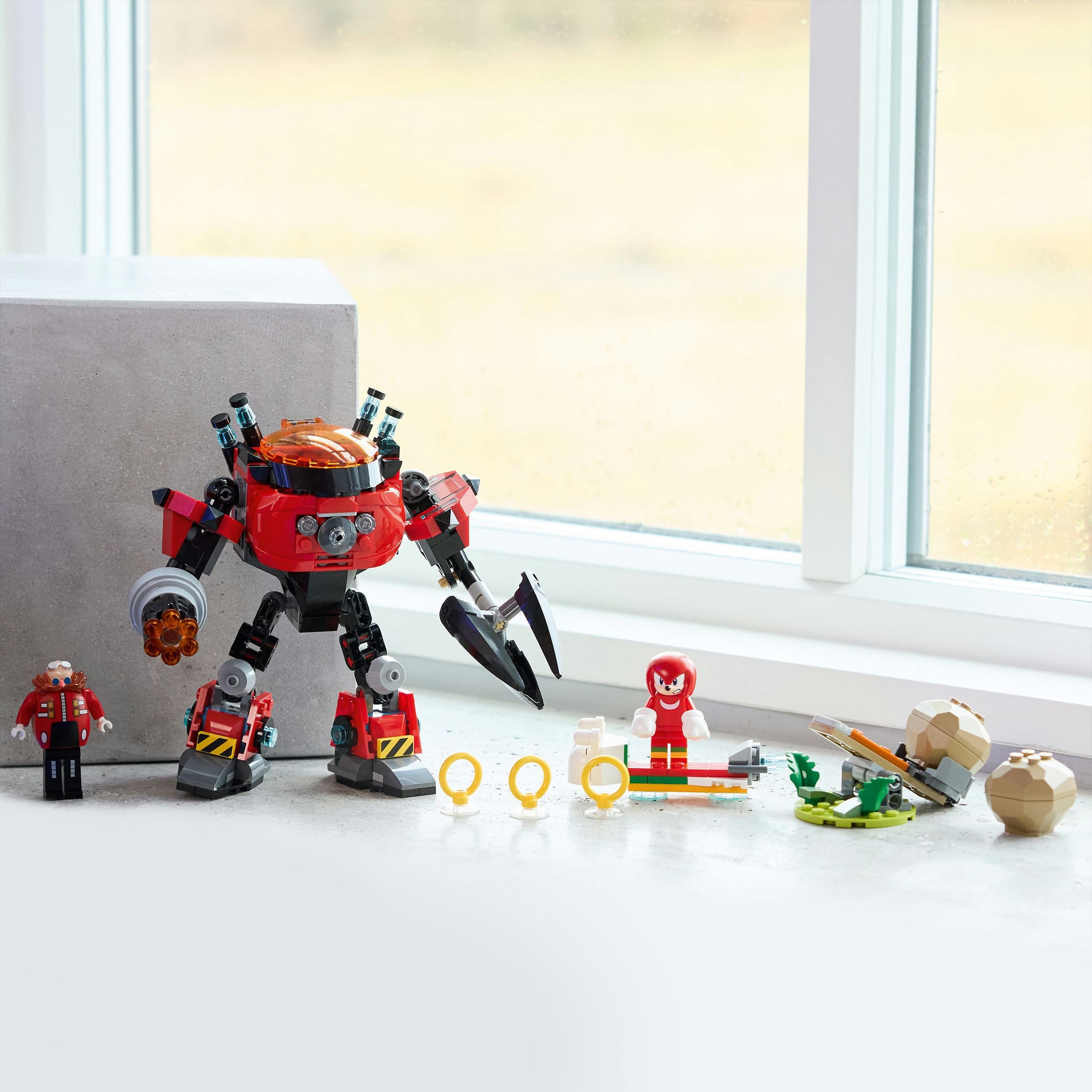 Juego de construcción Knuckles vs. Meca Egg Crusher del Dr. Eggman LEGO Sonic - 77005 7