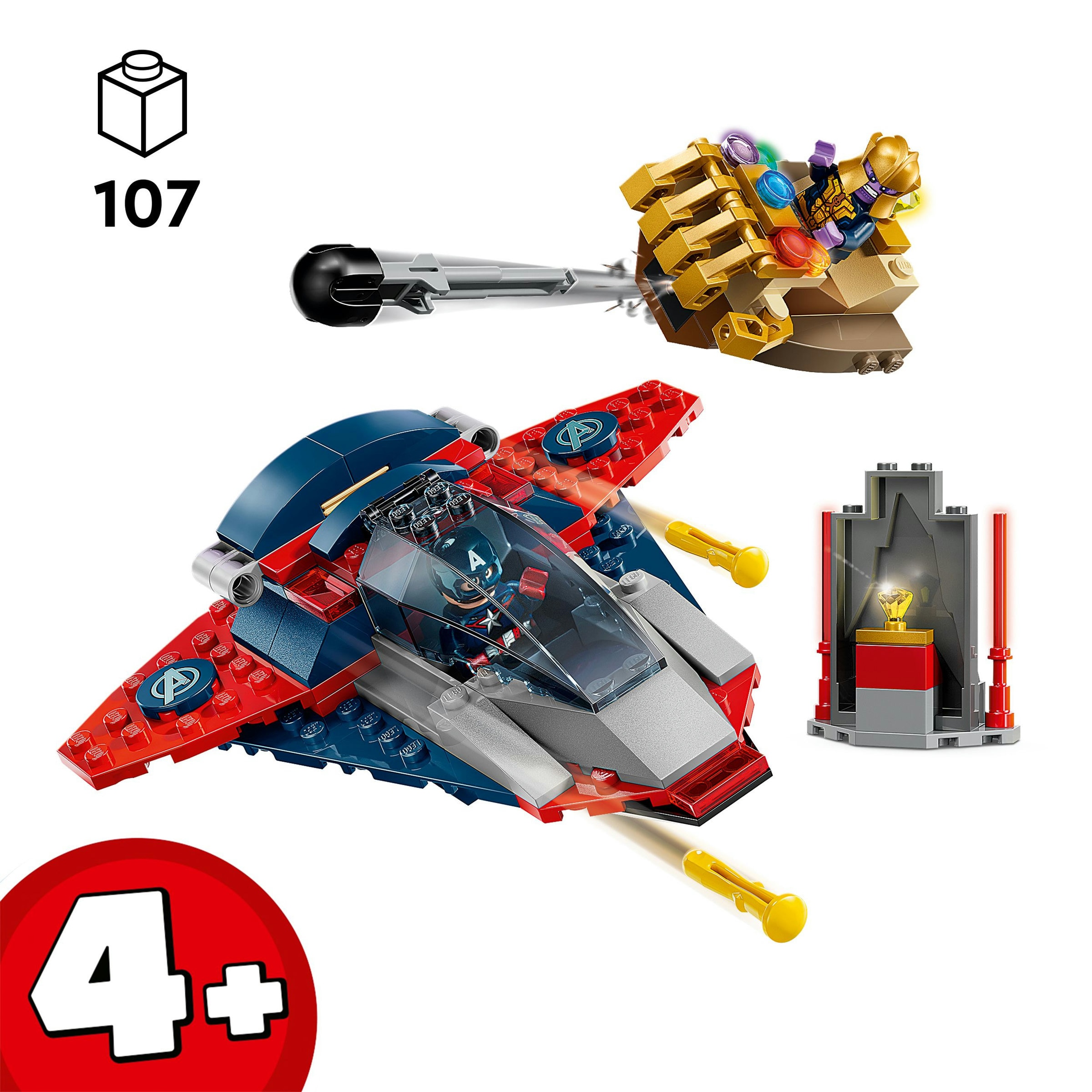 Juego de construcción Capitán América vs. Thanos LEGO Super Hero - 76319 4