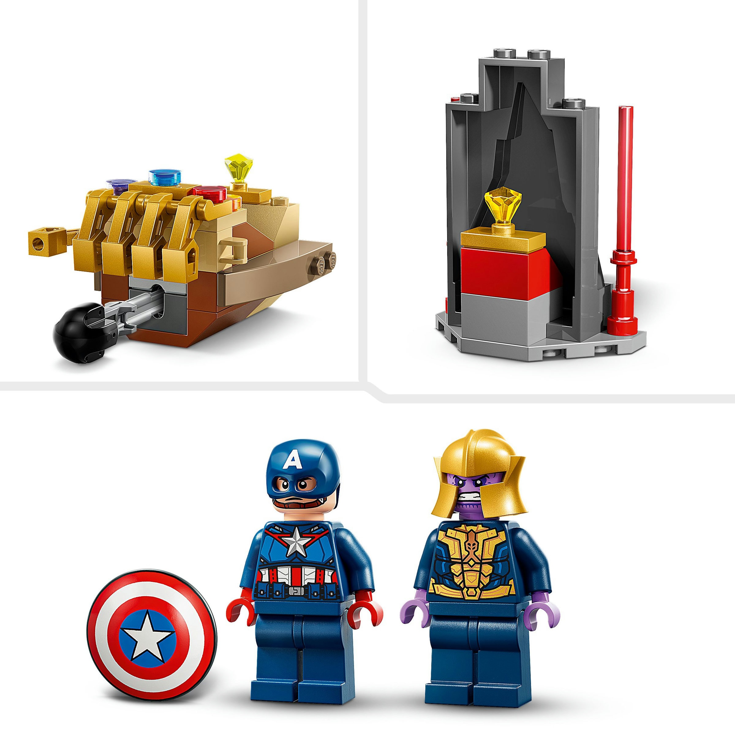 Juego de construcción Capitán América vs. Thanos LEGO Super Hero - 76319 6
