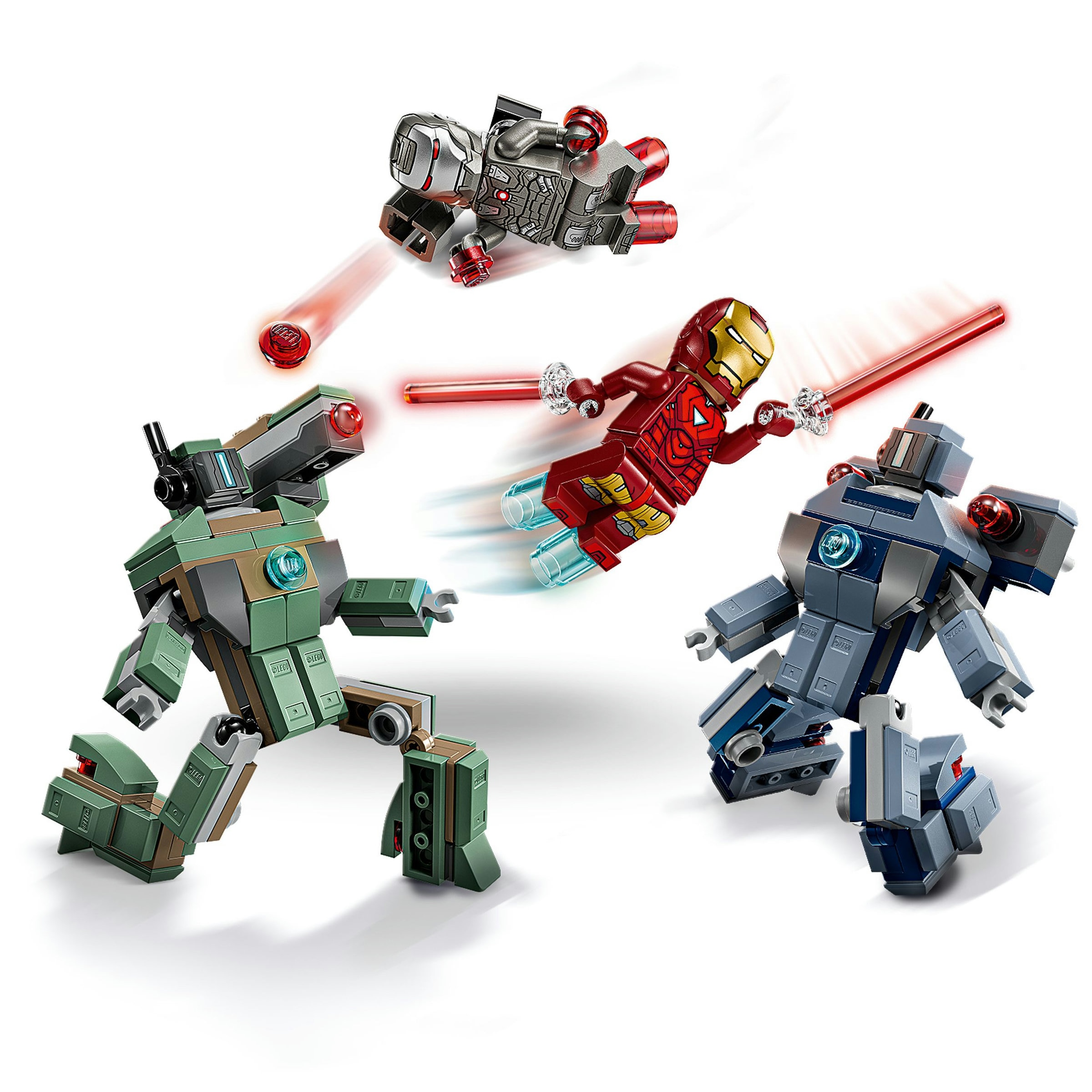 Juego de construcción Iron Man y Máquina de Guerra vs. Drones de Hammer LEGO Super Hero - 76320 5