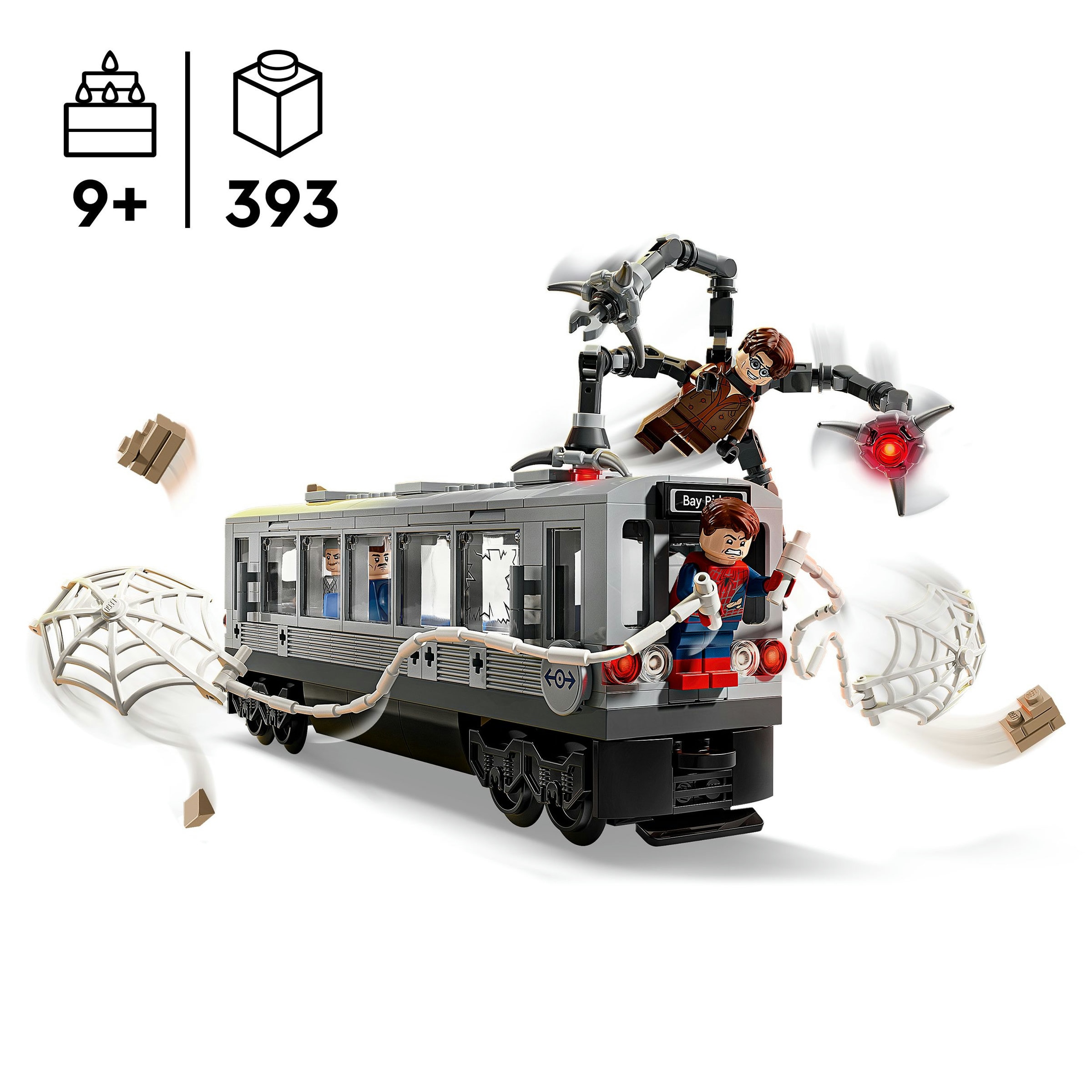 Juego de construcción Spider-Man vs. Doc Ock: Escena del Tren Subterráneo LEGO Super Hero - 76321 5
