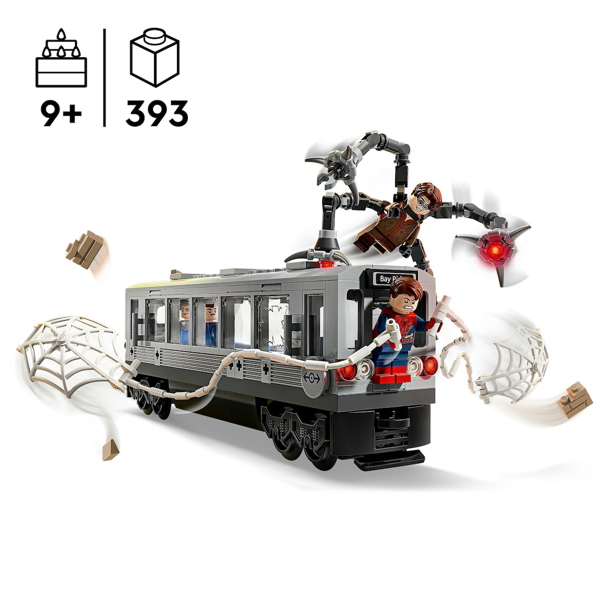 Juego de construcción Spider-Man vs. Doc Ock: Escena del Tren Subterráneo LEGO Super Hero - 76321 4