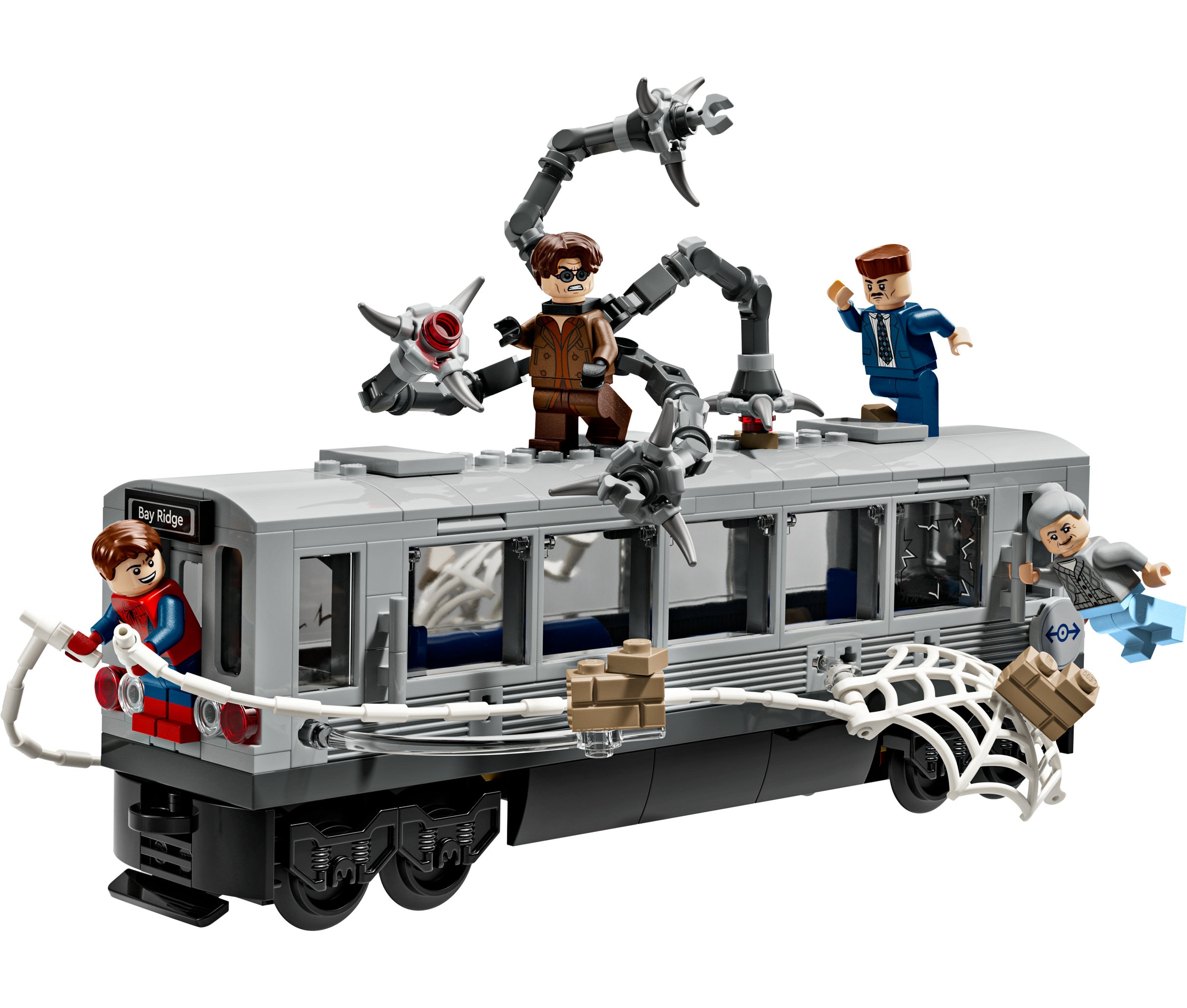 Juego de construcción Spider-Man vs. Doc Ock: Escena del Tren Subterráneo LEGO Super Hero - 76321 9