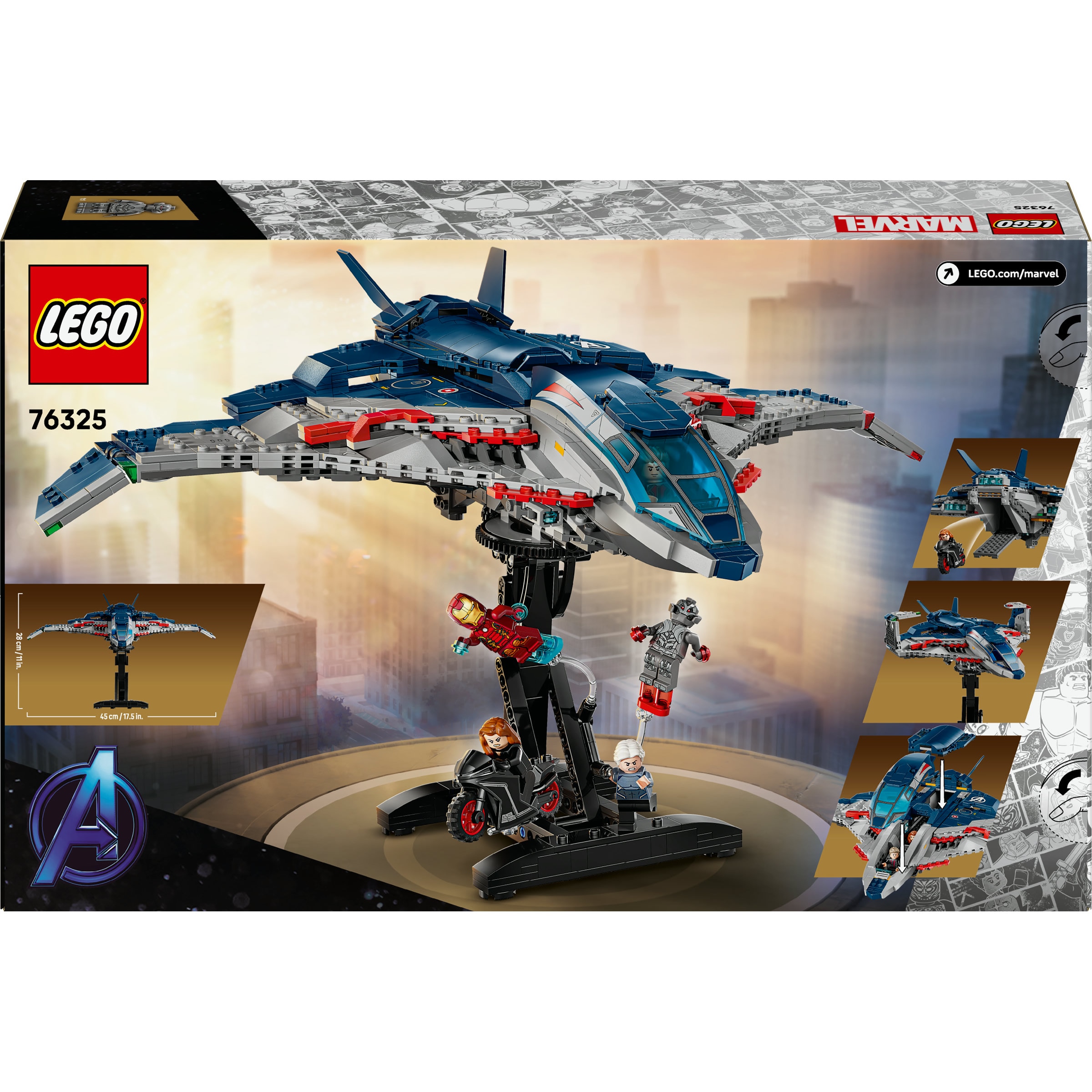 Juego de construcción Quinjet de Vengadores: La Era de Ultrón LEGO Super Hero - 76325 9