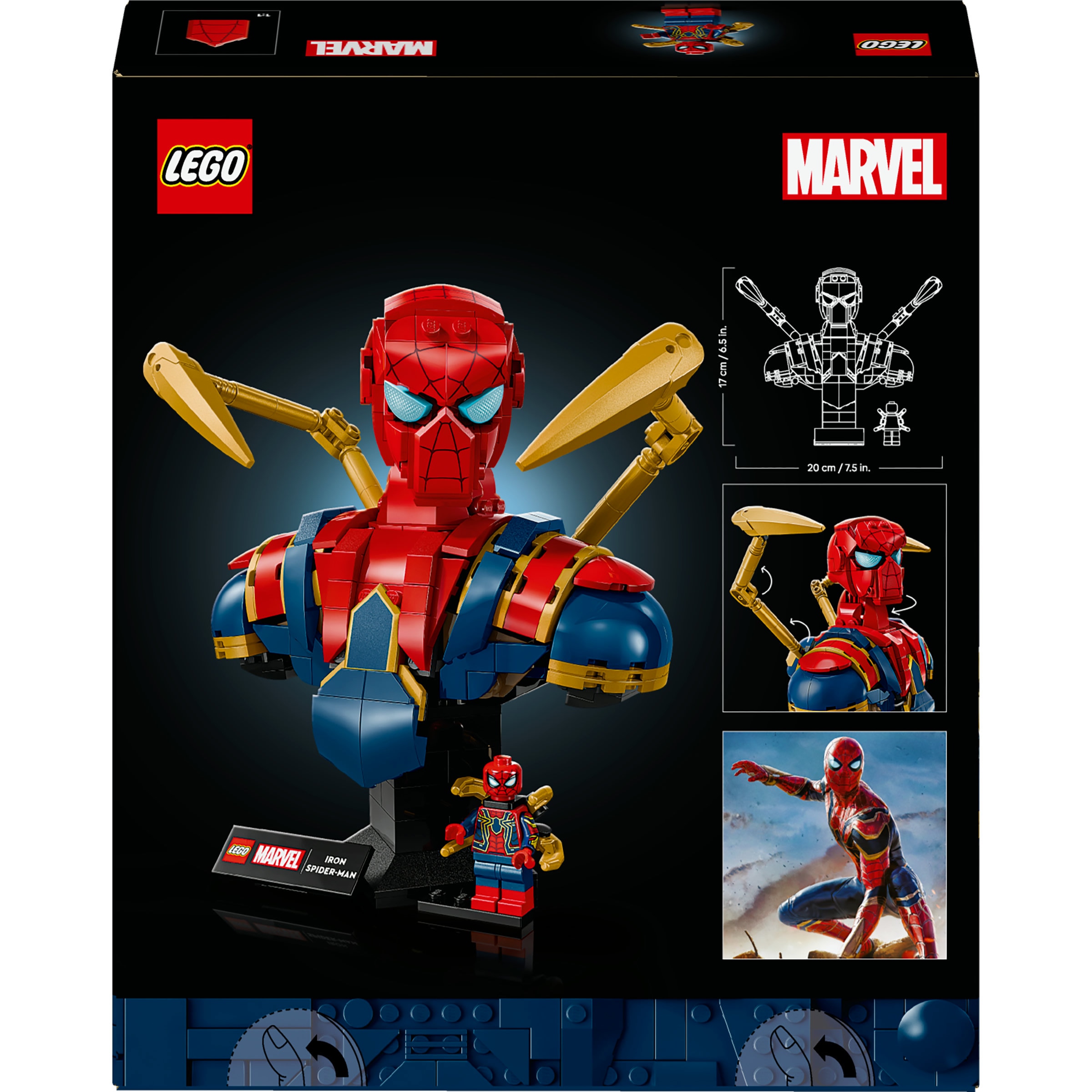 Juego de construcción Busto de Iron Spider-Man LEGO Super Hero - 76326 9