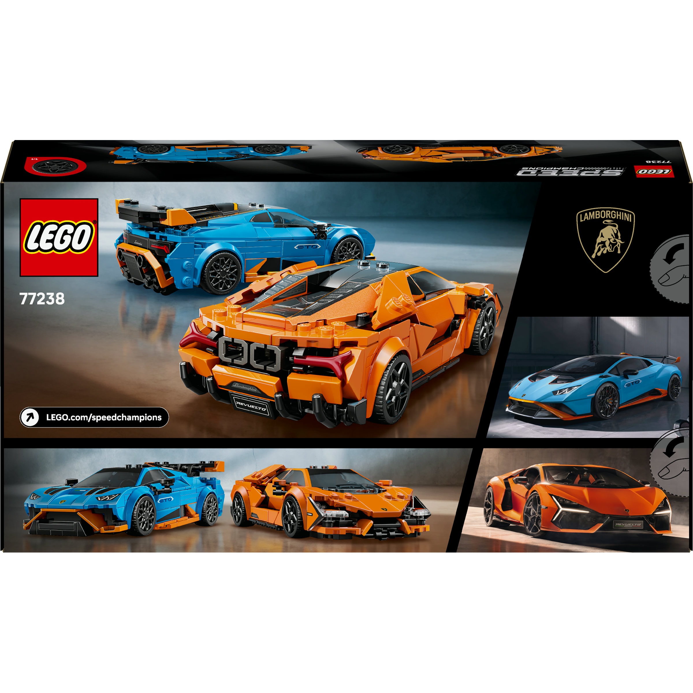 Juego de construcción Lamborghini Revuelto y Huracán STO LEGO Speed Champions - 77238 9