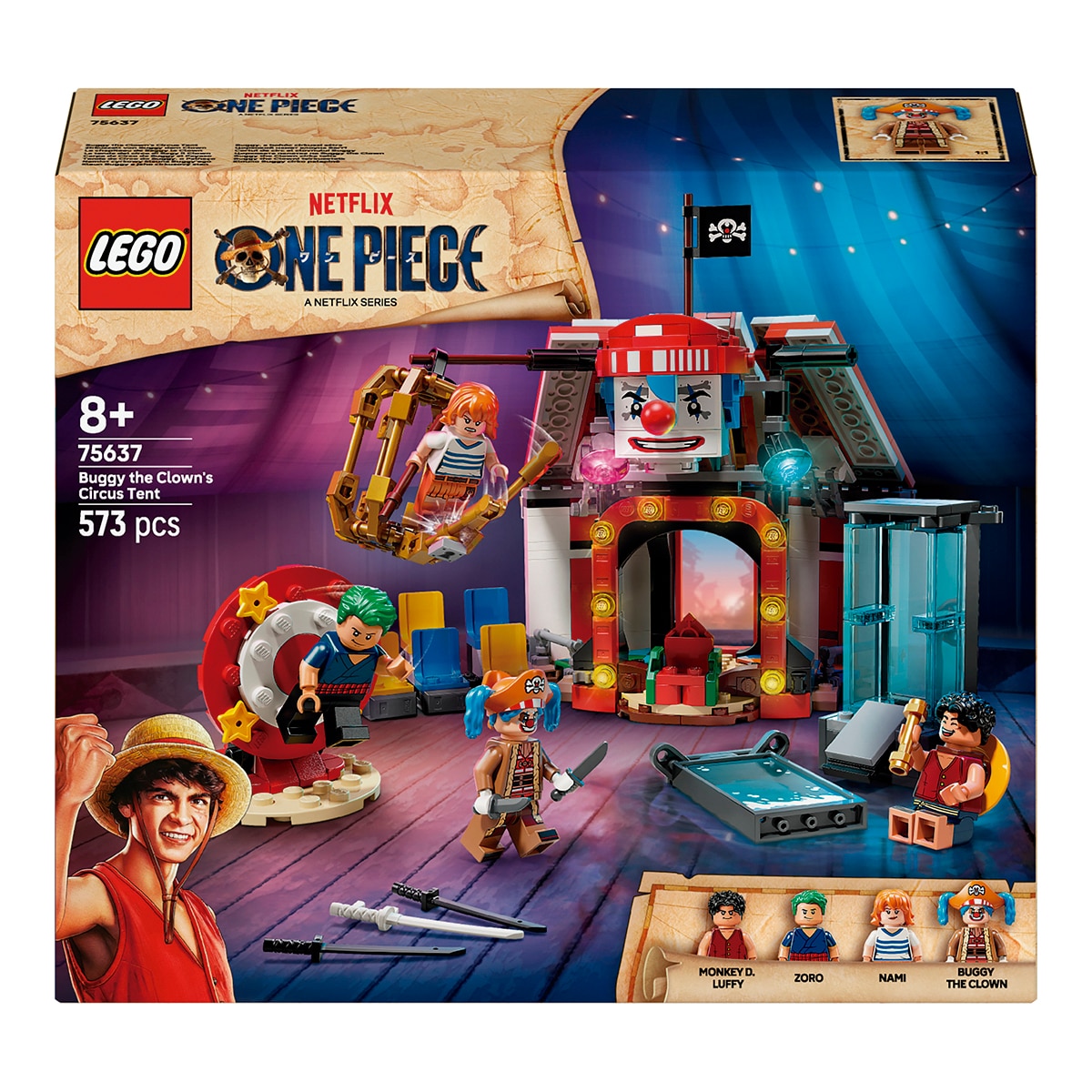LEGO – Juego de construcción Carpa de Circo de Buggy el Payaso LEGO One Piece.