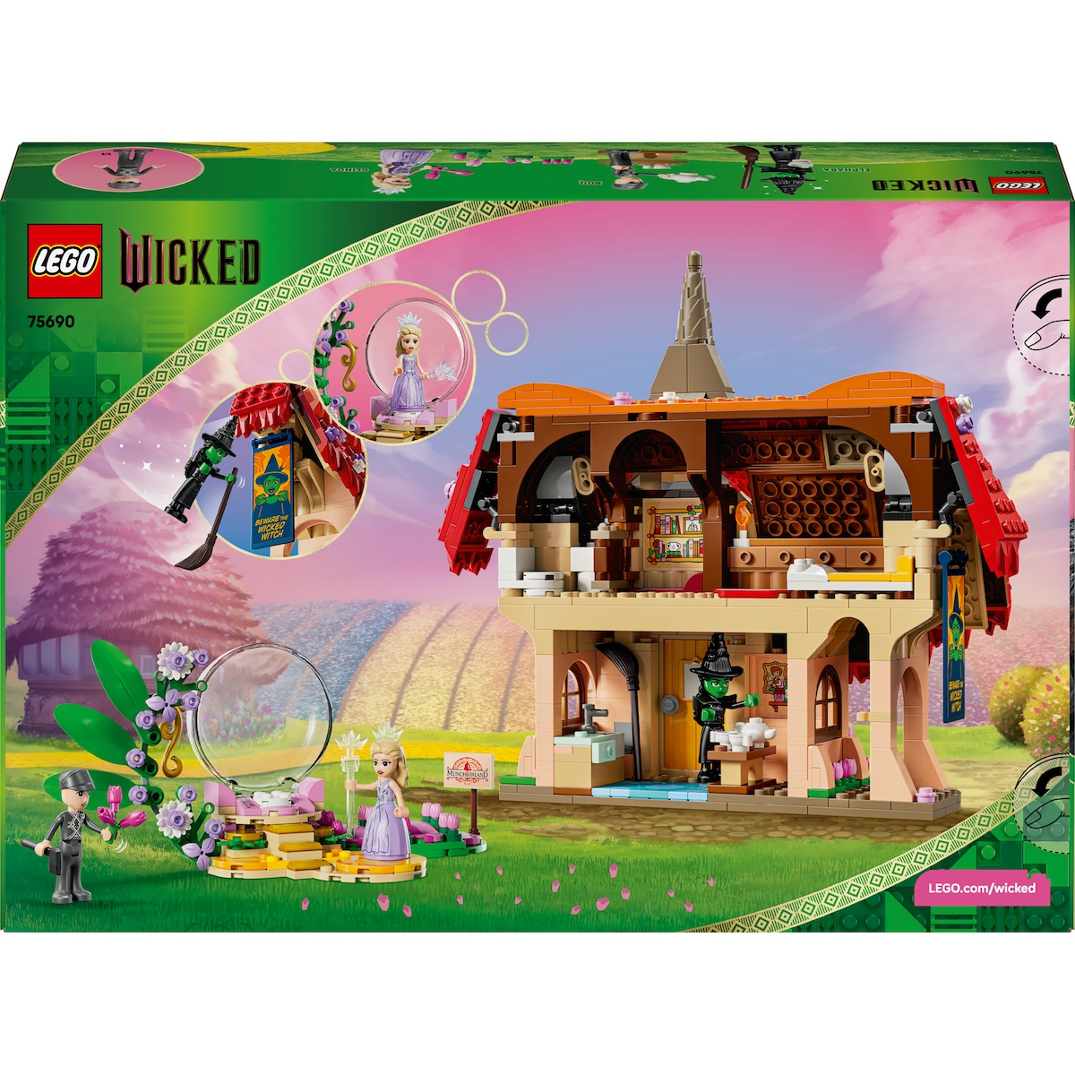 Visita da Glinda e Elphaba a Munchkinland Lego Wicked 9