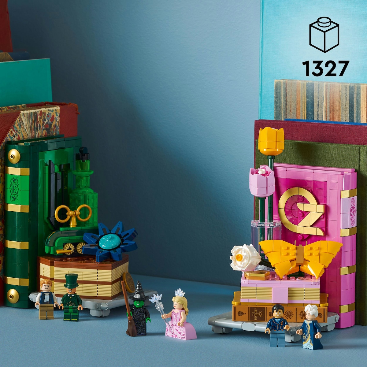 Suporte de Livros da Glinda e Elphaba Lego Wicked 4