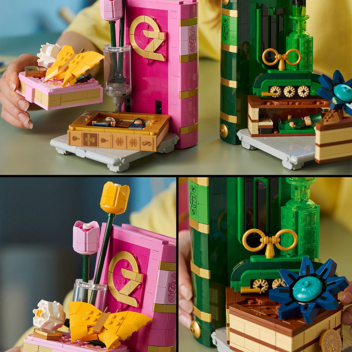 Suporte de Livros da Glinda e Elphaba Lego Wicked 6