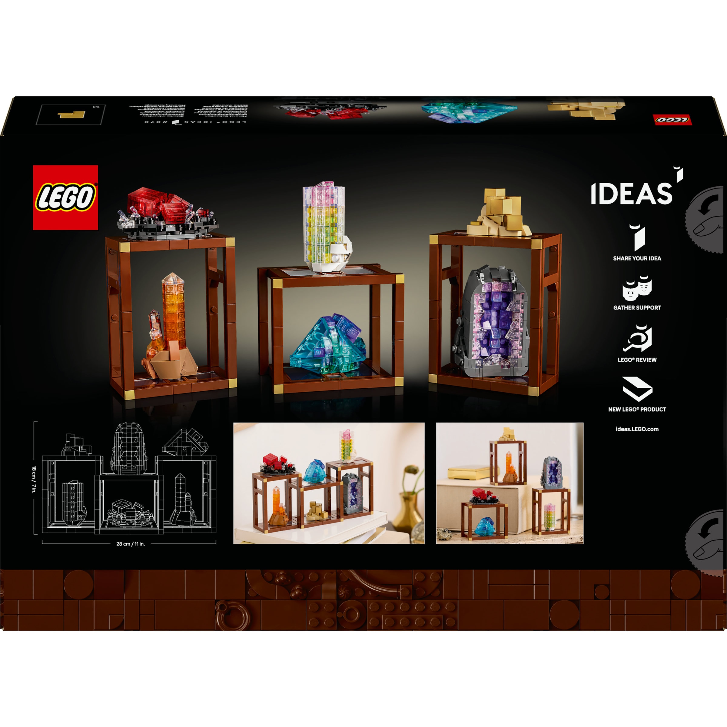 Coleção de Minerais Lego Ideas 9