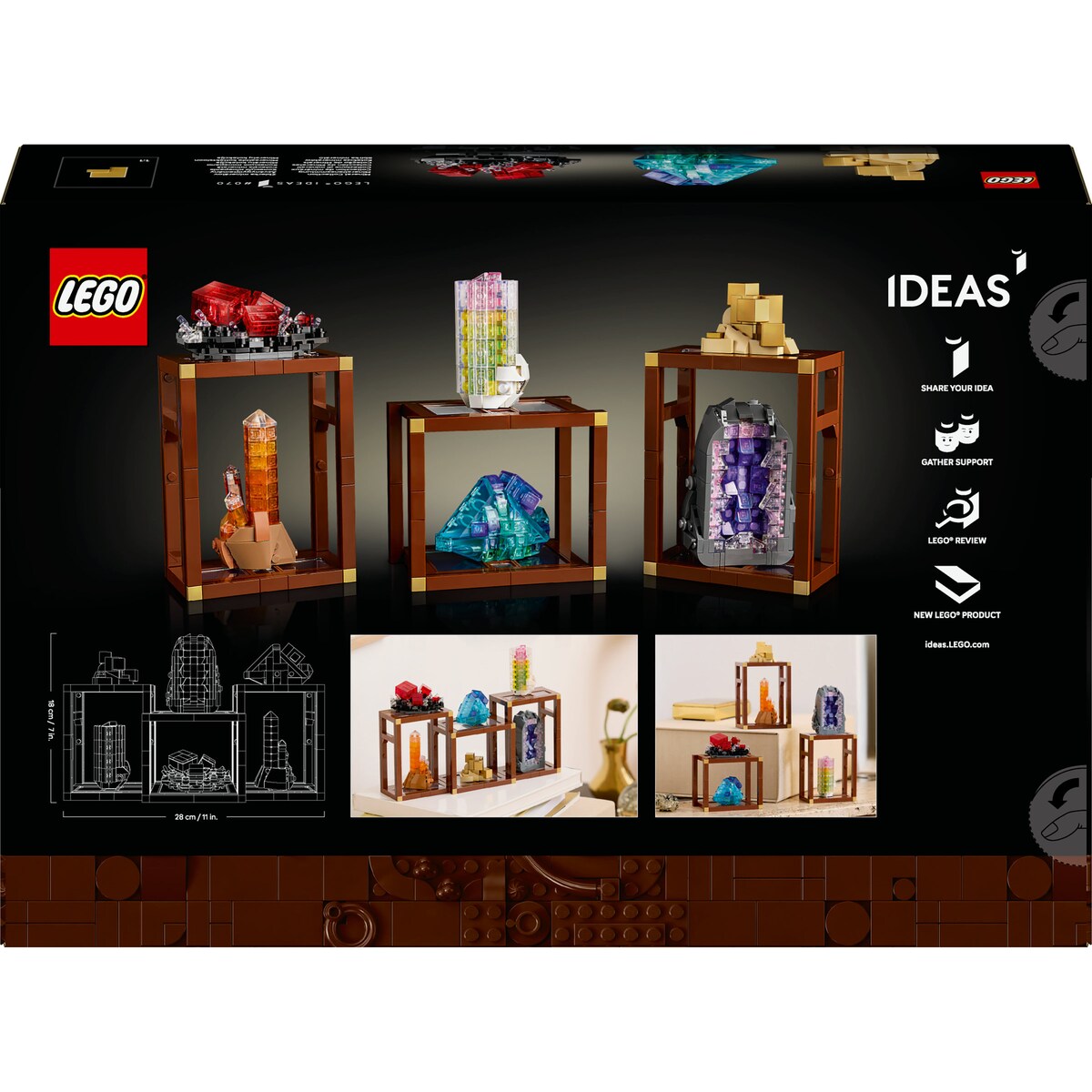 Coleção de Minerais Lego Ideas 9