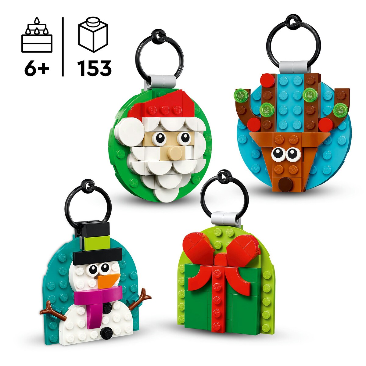 Seleção de Enfeites de Natal Lego 3
