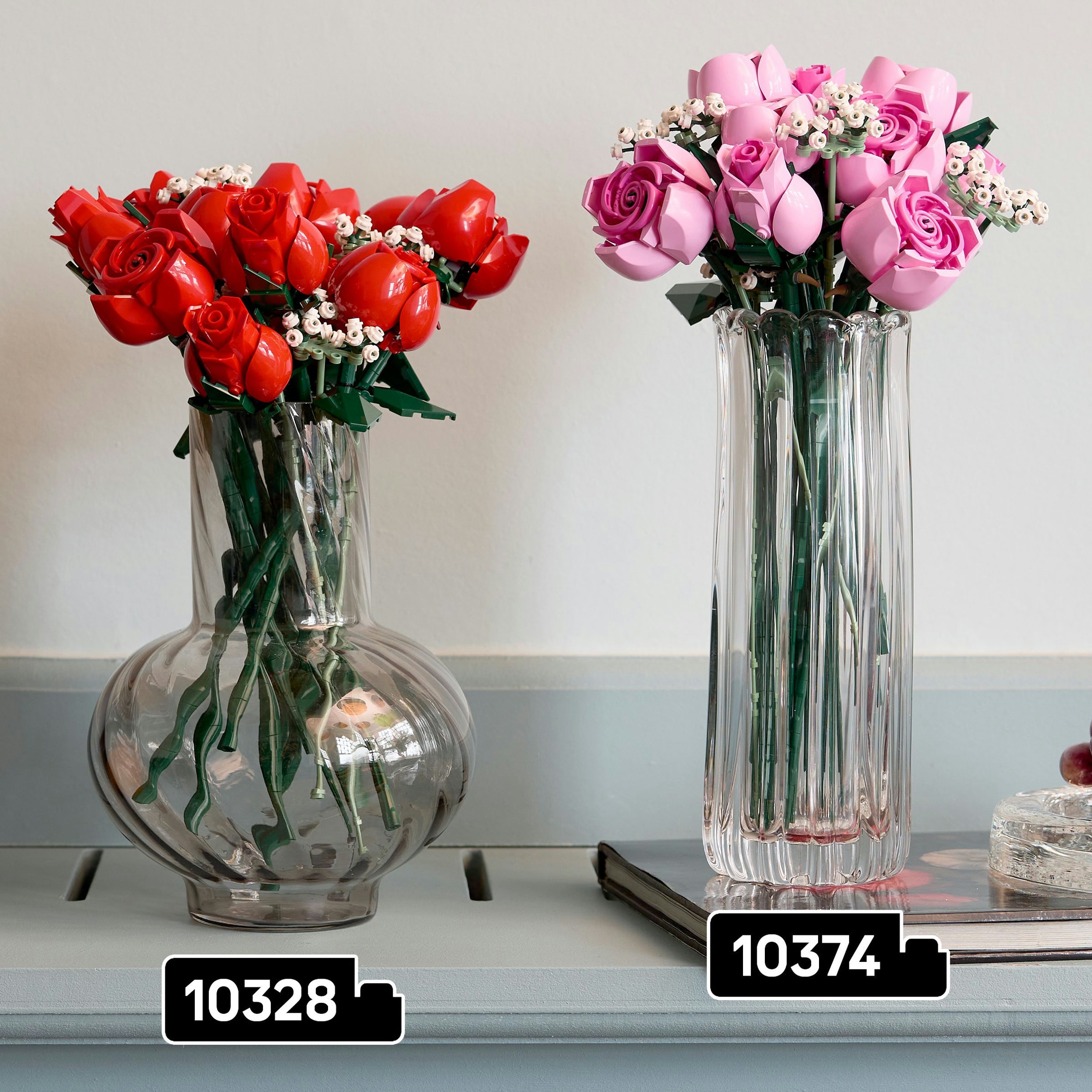 Buquê de Rosas Cor-de-rosa Lego Botanicals 7