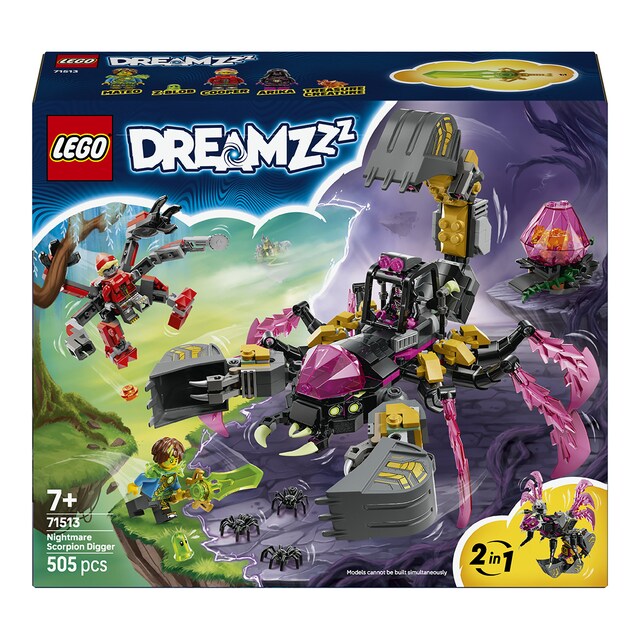 Imagen 0 de Juego de construcción Excavadora Escorpión de Pesadilla LEGO DREAMZzz - 71513