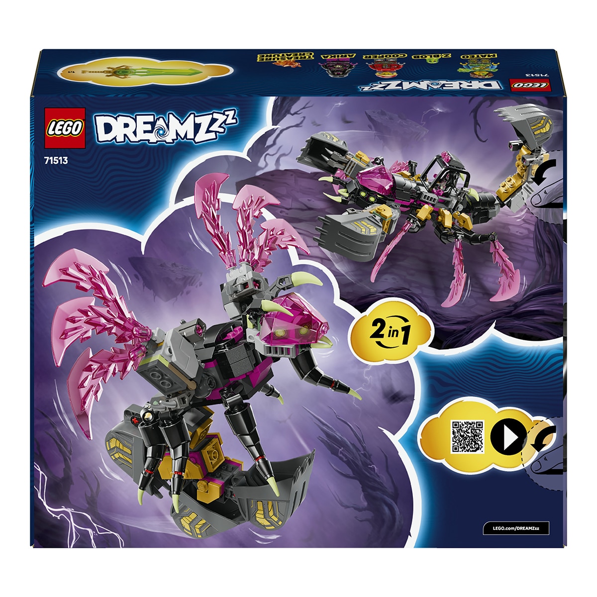 Juego de construcción Excavadora Escorpión de Pesadilla LEGO DREAMZzz - 71513 9