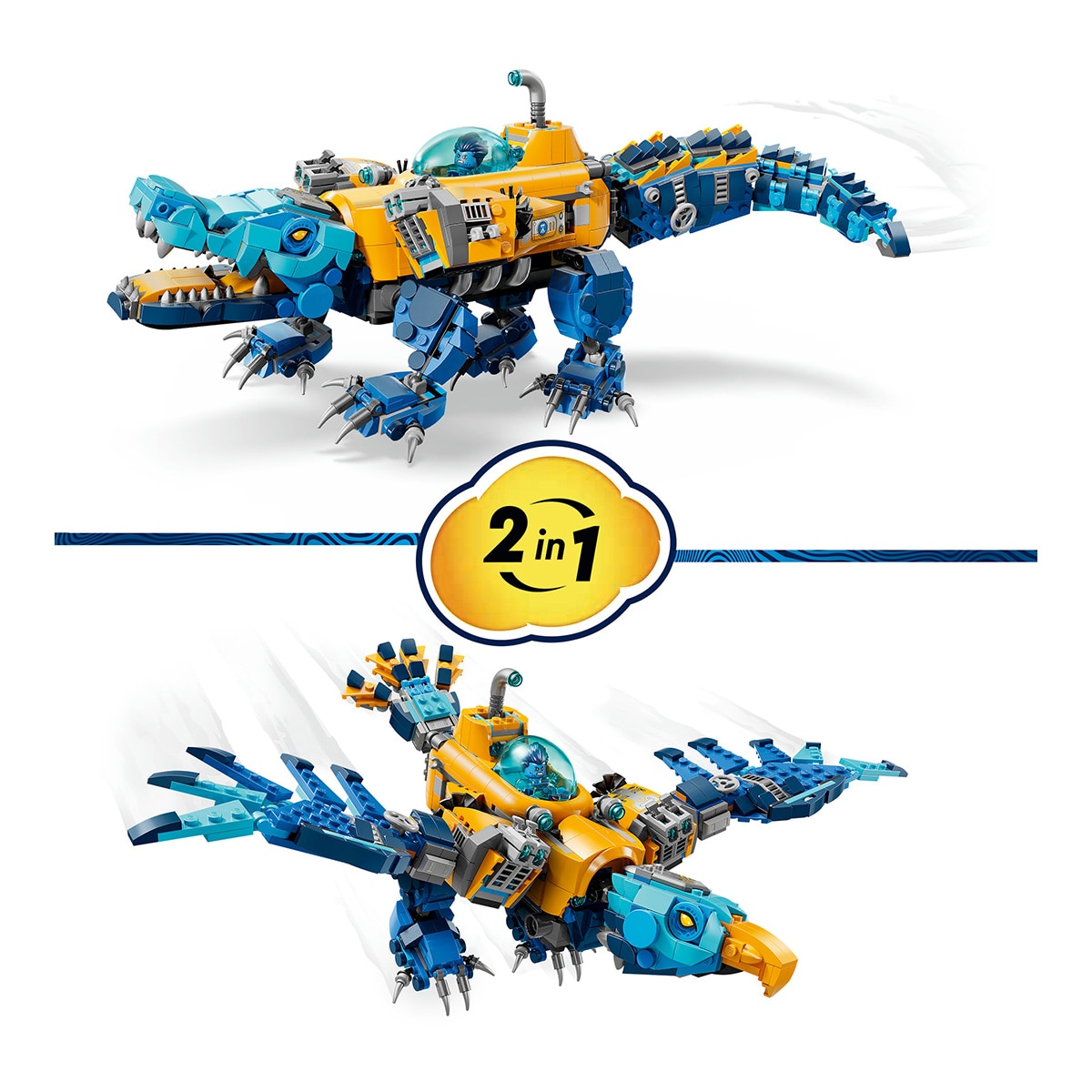 Juego de construcción Submarino Cocodrilo LEGO DREAMZzz - 71512 4