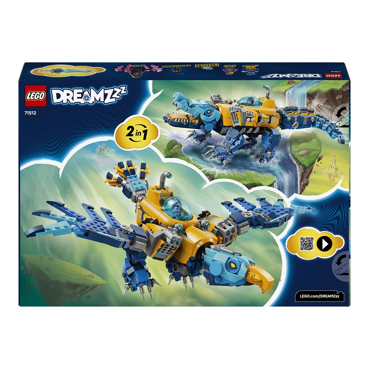 Juego de construcción Submarino Cocodrilo LEGO DREAMZzz - 71512 8