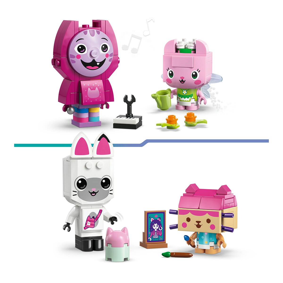 Amigos Gatinhos Construídos com Peças da Gabby Lego Gabby'S Dollhouse 6