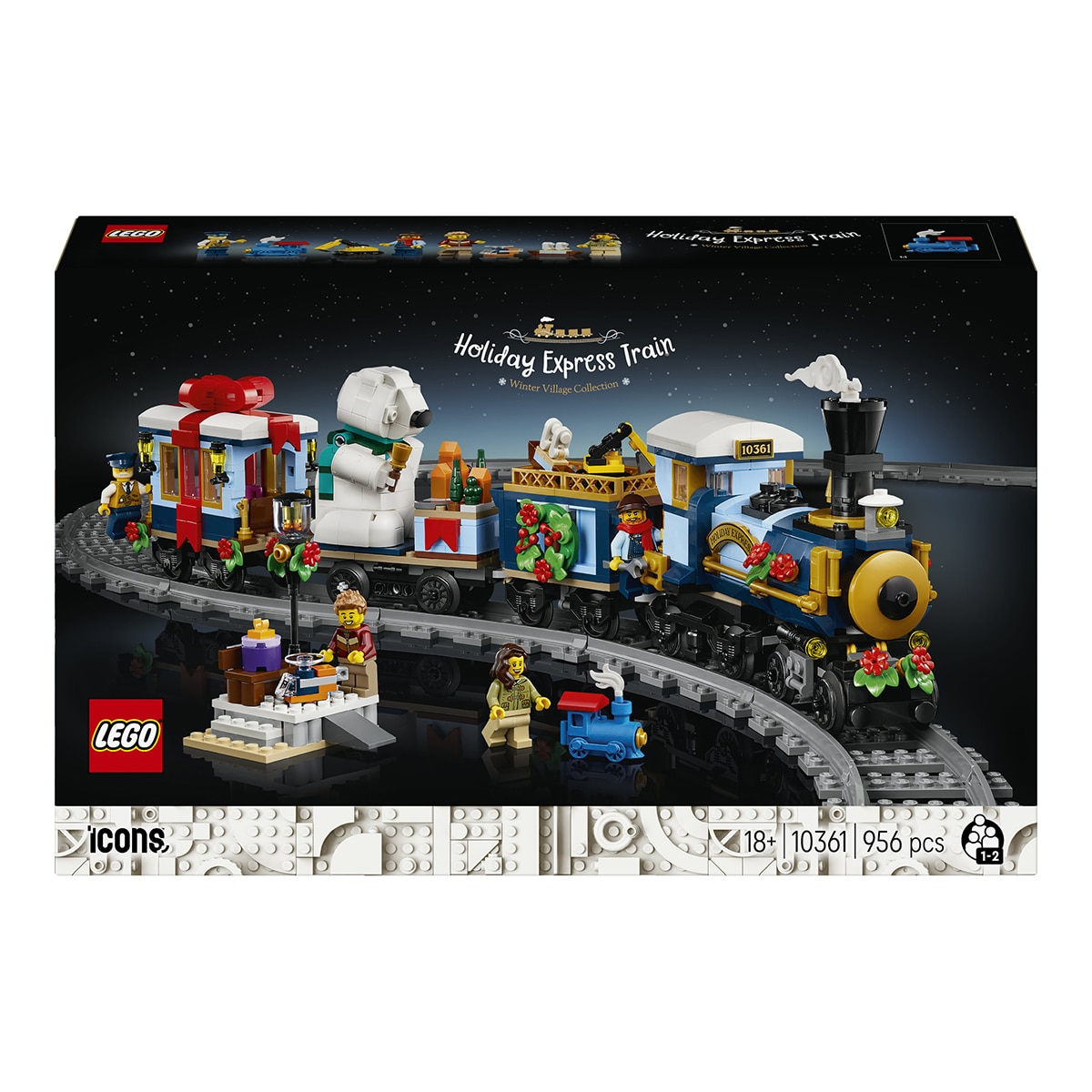 LEGO – Juego de construcción Tren Holiday Express LEGO Icons – 10361.