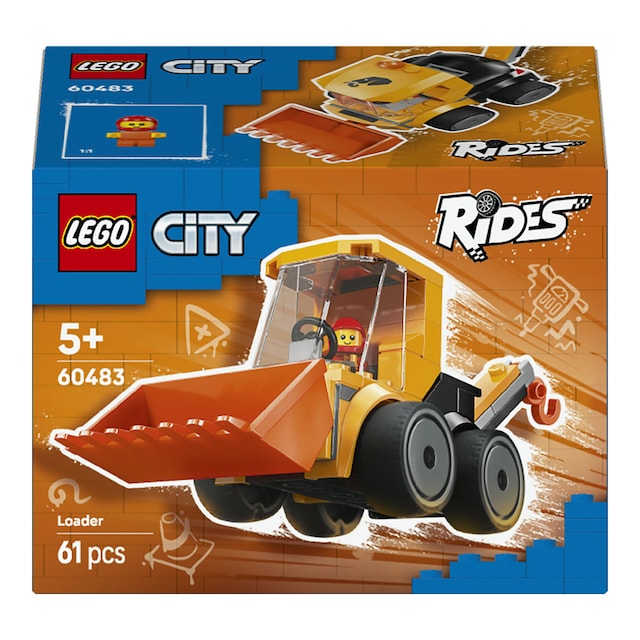 Imagen 0 de Juego de construcción Vehículos: Cargadora de Obra LEGO City Brick Rides - 60483