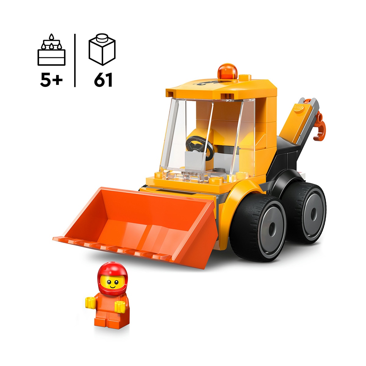 Juego de construcción Vehículos: Cargadora de Obra LEGO City Brick Rides - 60483 4