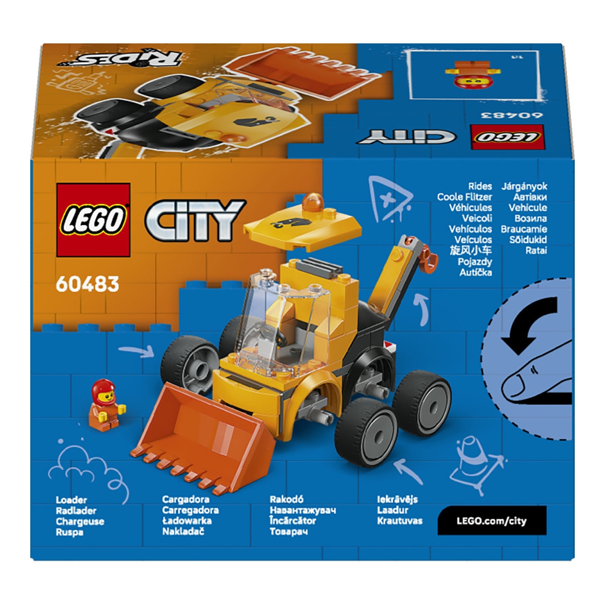 Juego de construcción Vehículos: Cargadora de Obra LEGO City Brick Rides - 60483 9