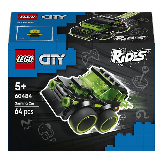 Imagen 0 de Juego de construcción Vehículos: Coche de Carreras de Videojuego LEGO City Brick Rides - 60484
