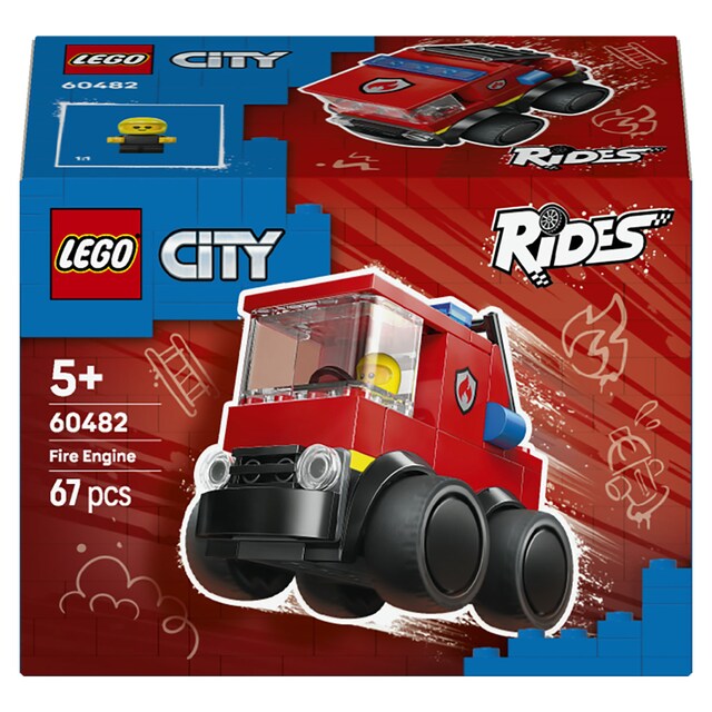Imagen 0 de Juego de construcción Vehículos: Camión de Bomberos LEGO City Brick Rides - 60482