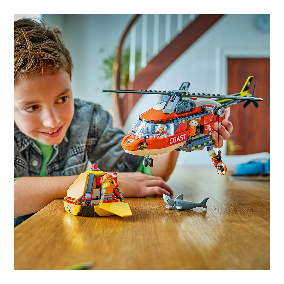 Juego de construcción Helicóptero de Guardacostas LEGO City Exploration - 60503 3