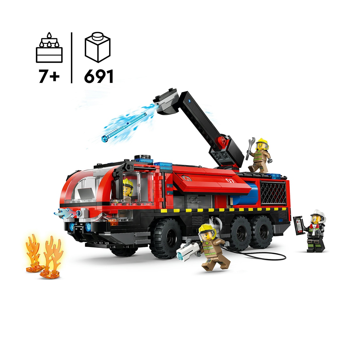 Juego de construcción Camión de Bomberos Aeroportuario LEGO City Fire - 60499 4